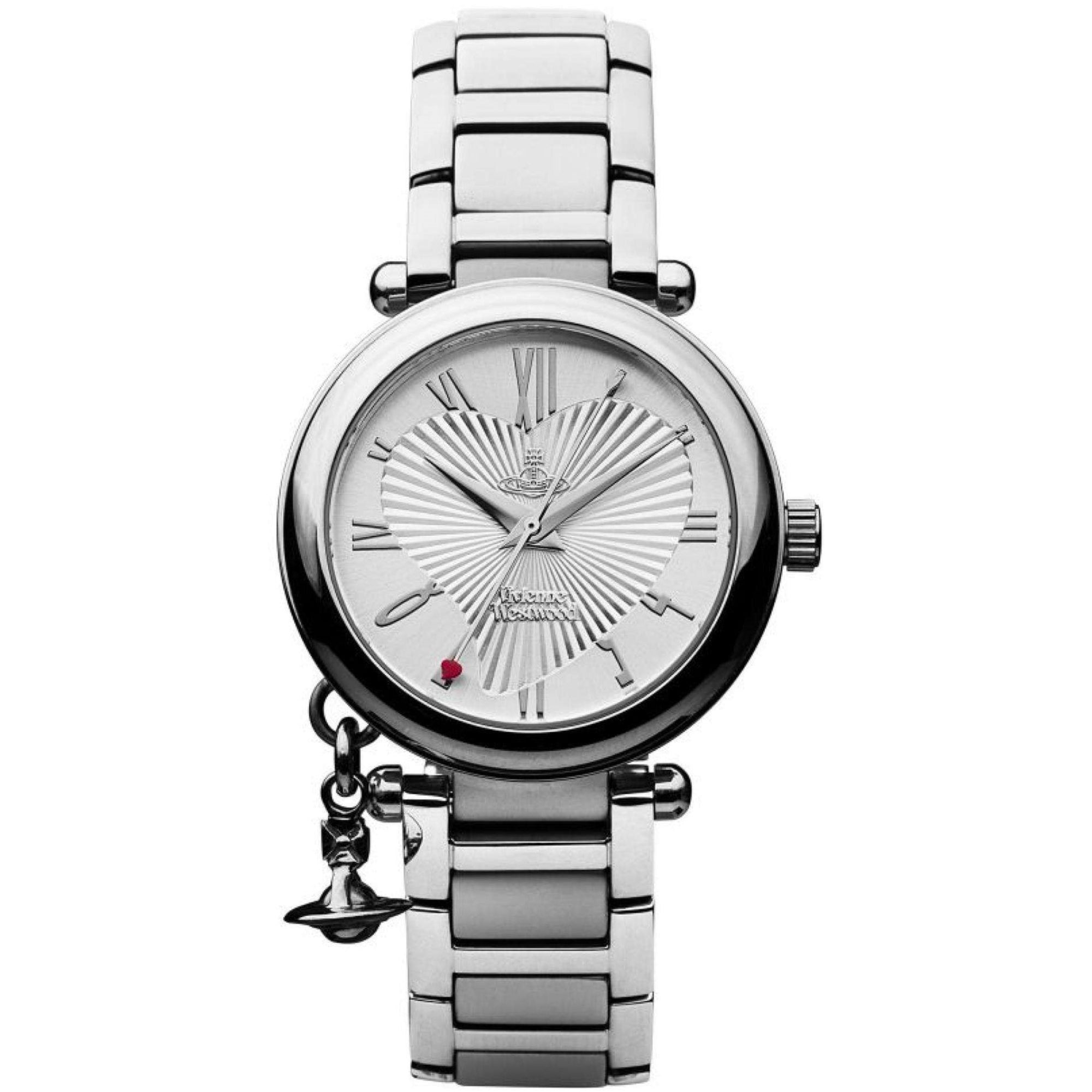 Vivienne Westwood Orb Stainless White Dial Steel Ladies Quartz Watch VV006SL