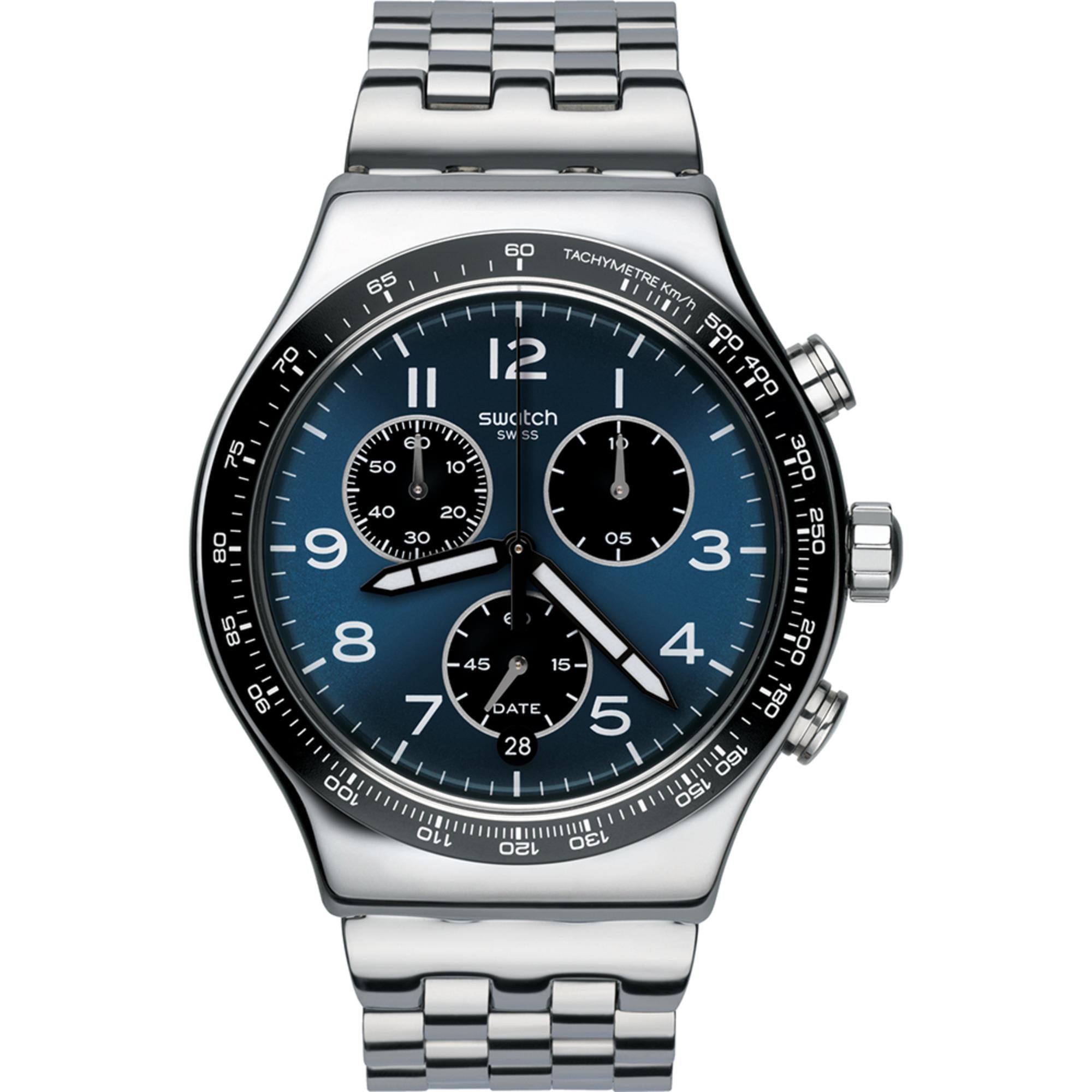 Swatch BOXENGASSE AGAIN Blue Dial Men's Watch YVS423GC