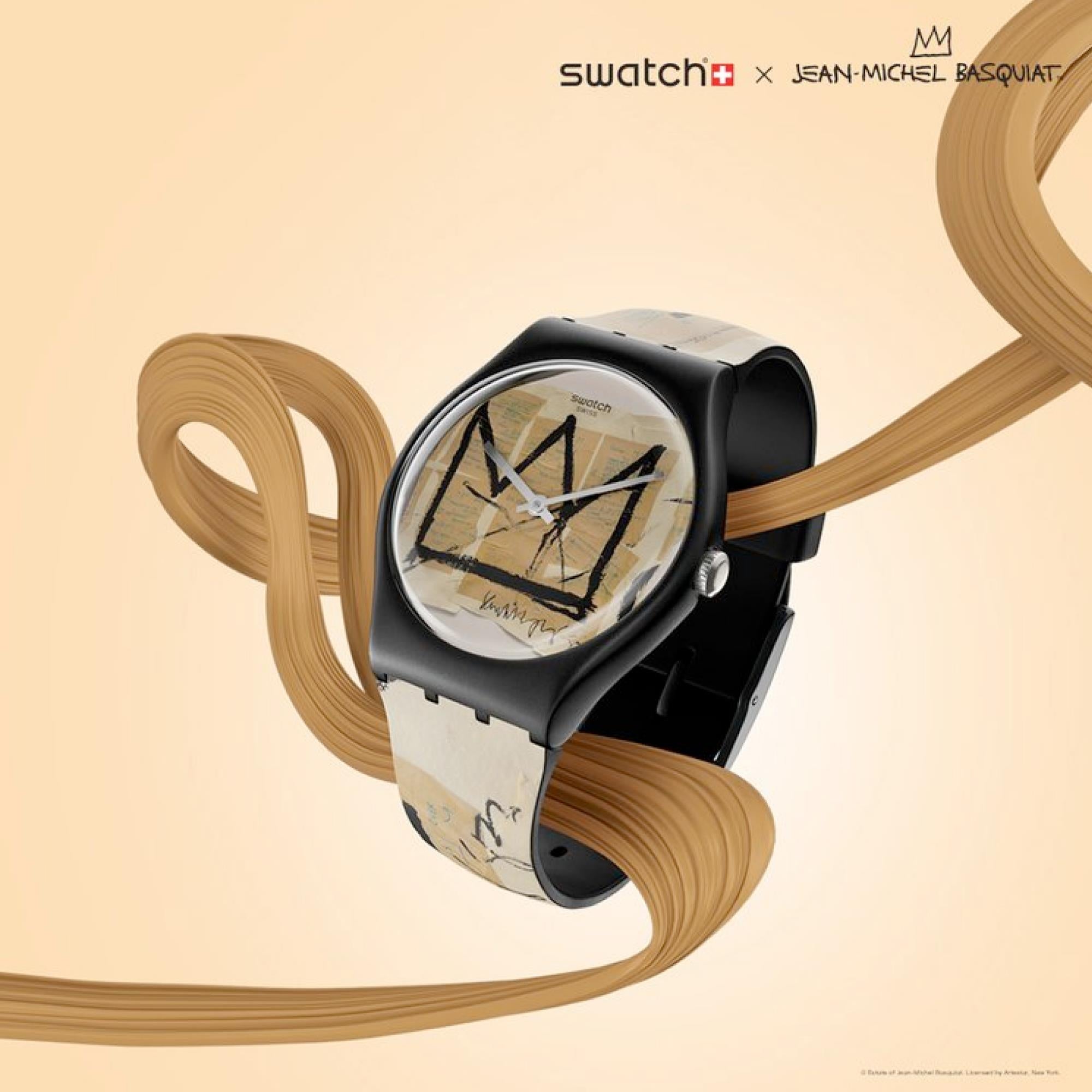 Swatch Art Journey 'Untitled By Jean-Michel Basquiat' Quartz Watch SUOZ355