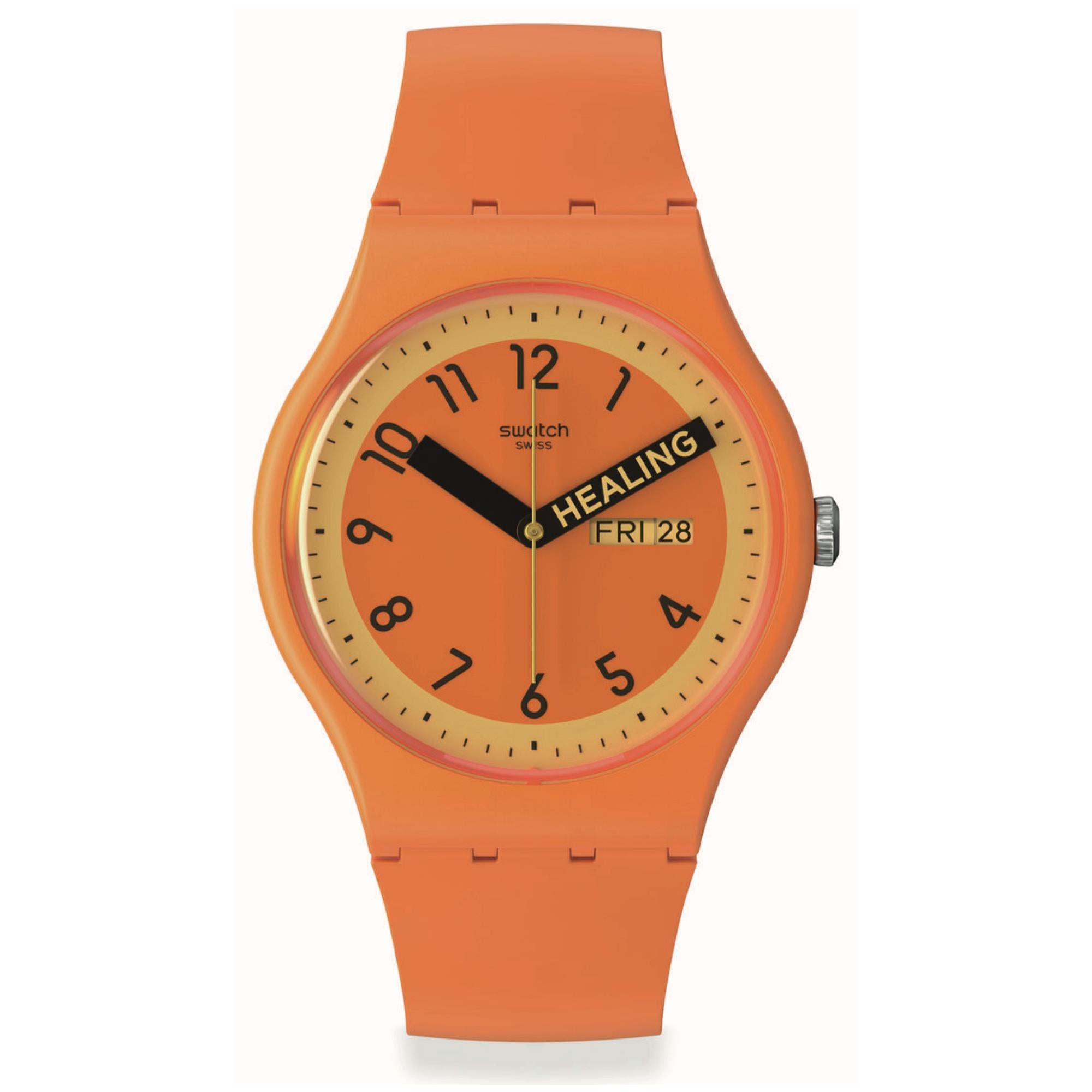 Swatch Pride 'Proudly Orange'  Quartz Orange Dial Watch SO29O700