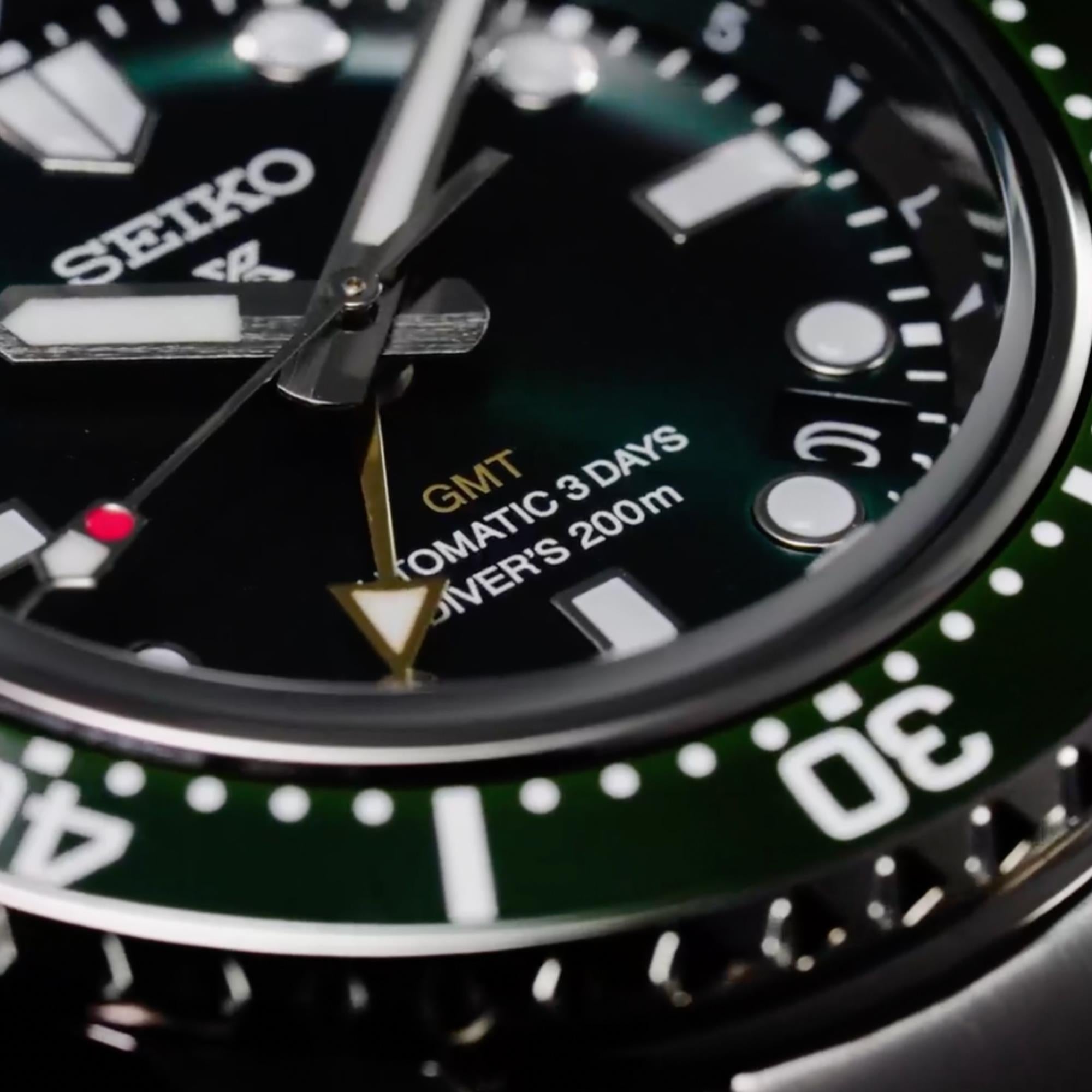 Seiko Prospex 1968 "Marine Green "Divers Modern Re-Interpretation GMT Green Dial Men's Watch SPB381J1