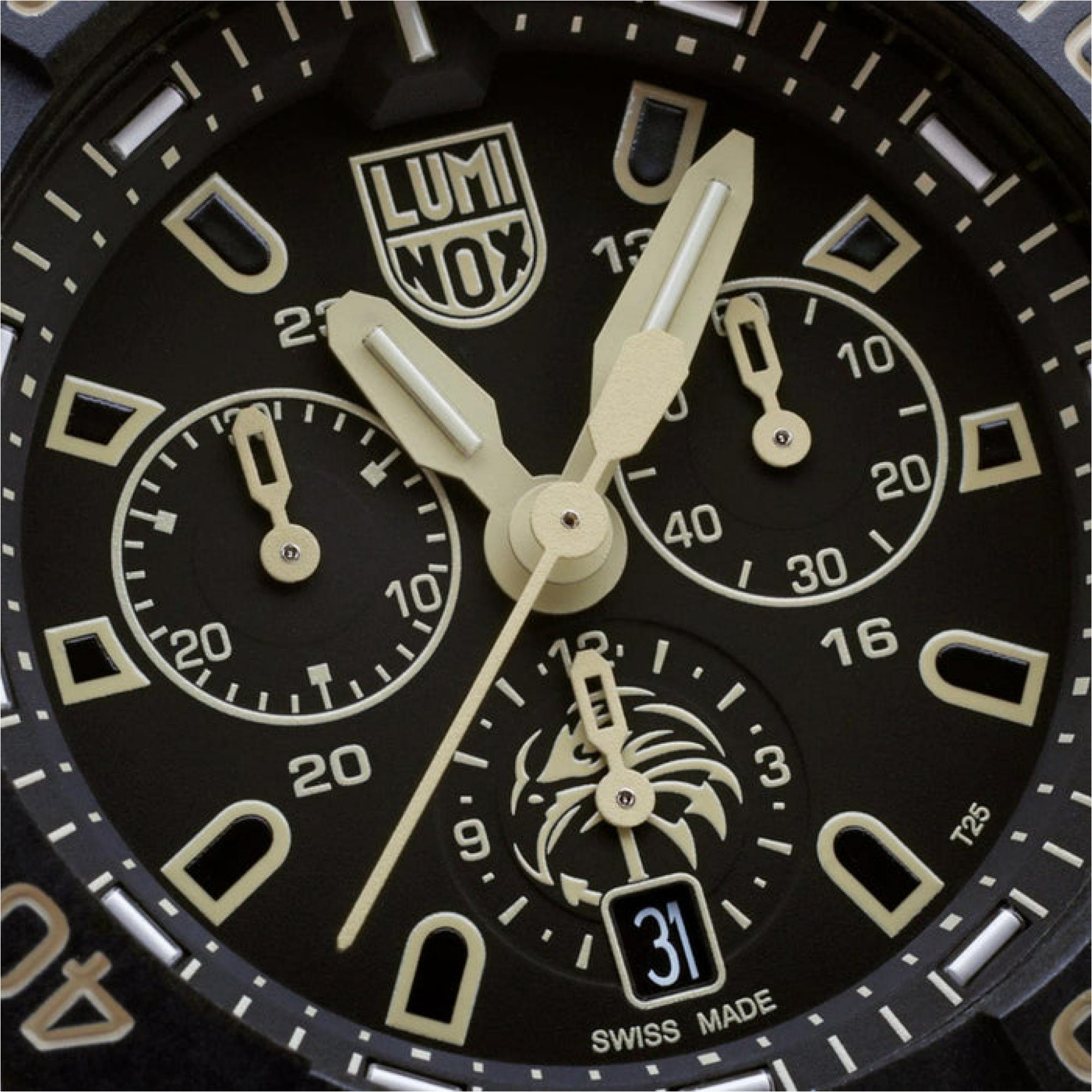 LUMINOX NAVY SEAL CHRONOGRAPH 3580 SERIES BLACK DIAL MENS WATCH XS.3590.NSF.SET