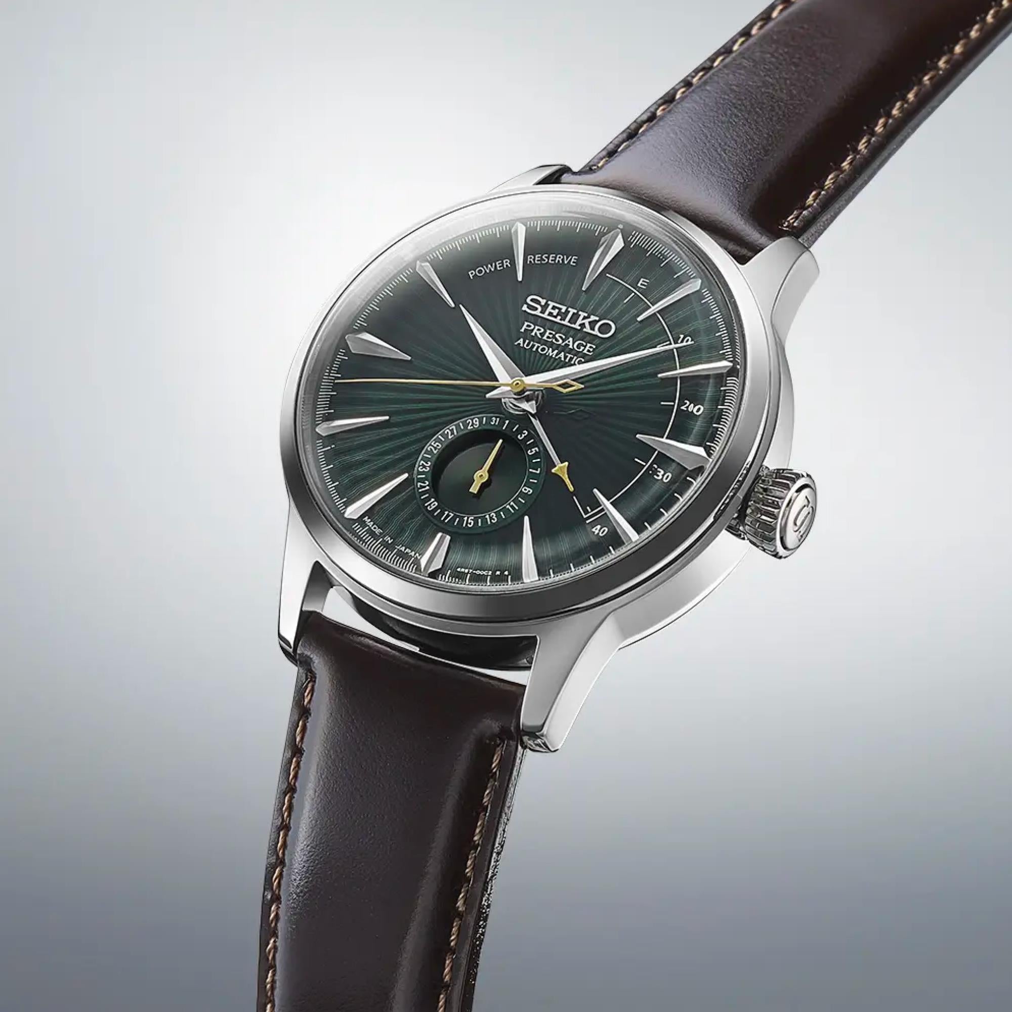 Seiko Presage Cocktail Time 'Midnight Mockingbird' Green Dial Men's Watch SSA459J1