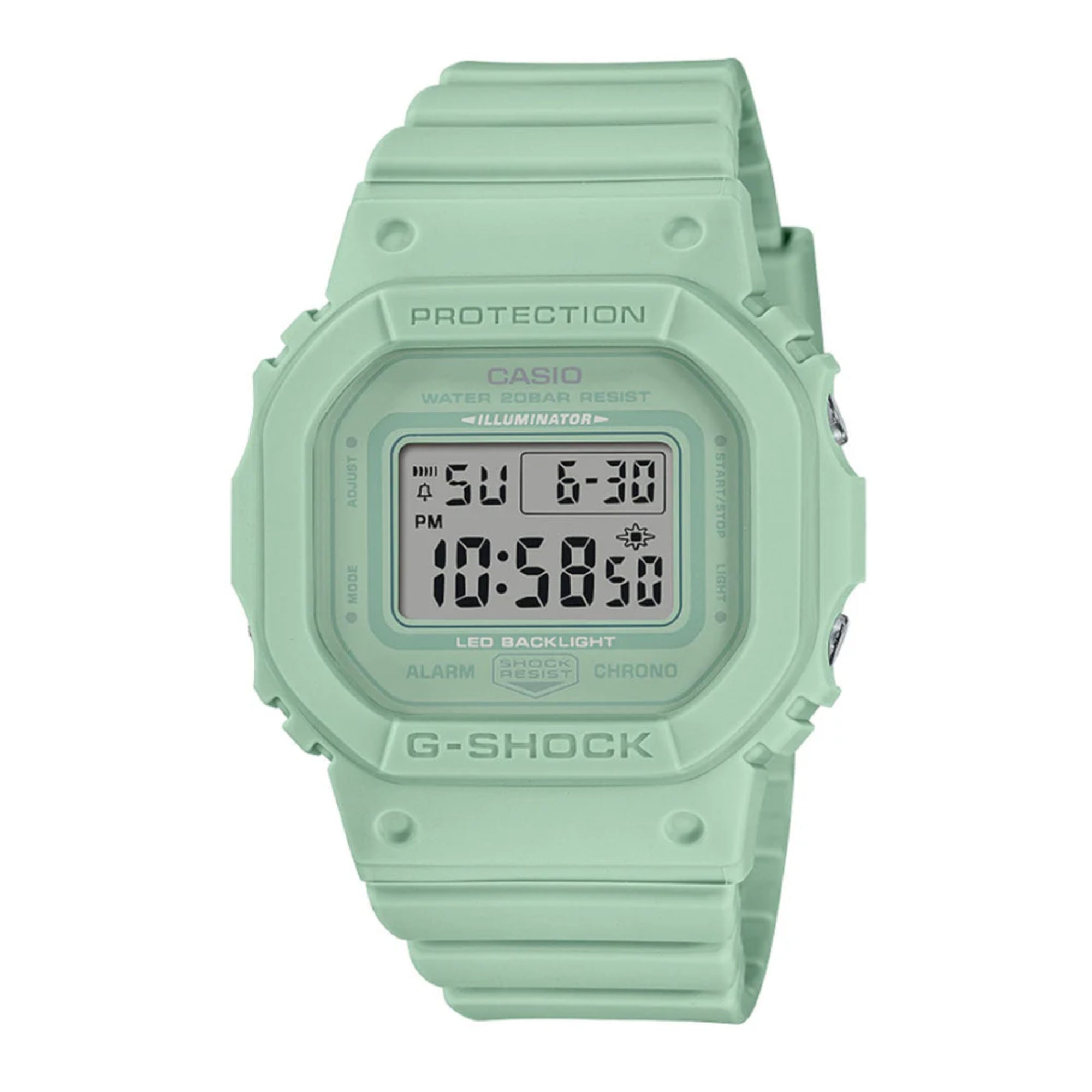 Casio G-Shock Quartz Green Dial Green Resin Strap GMD-S5600BA-3ER