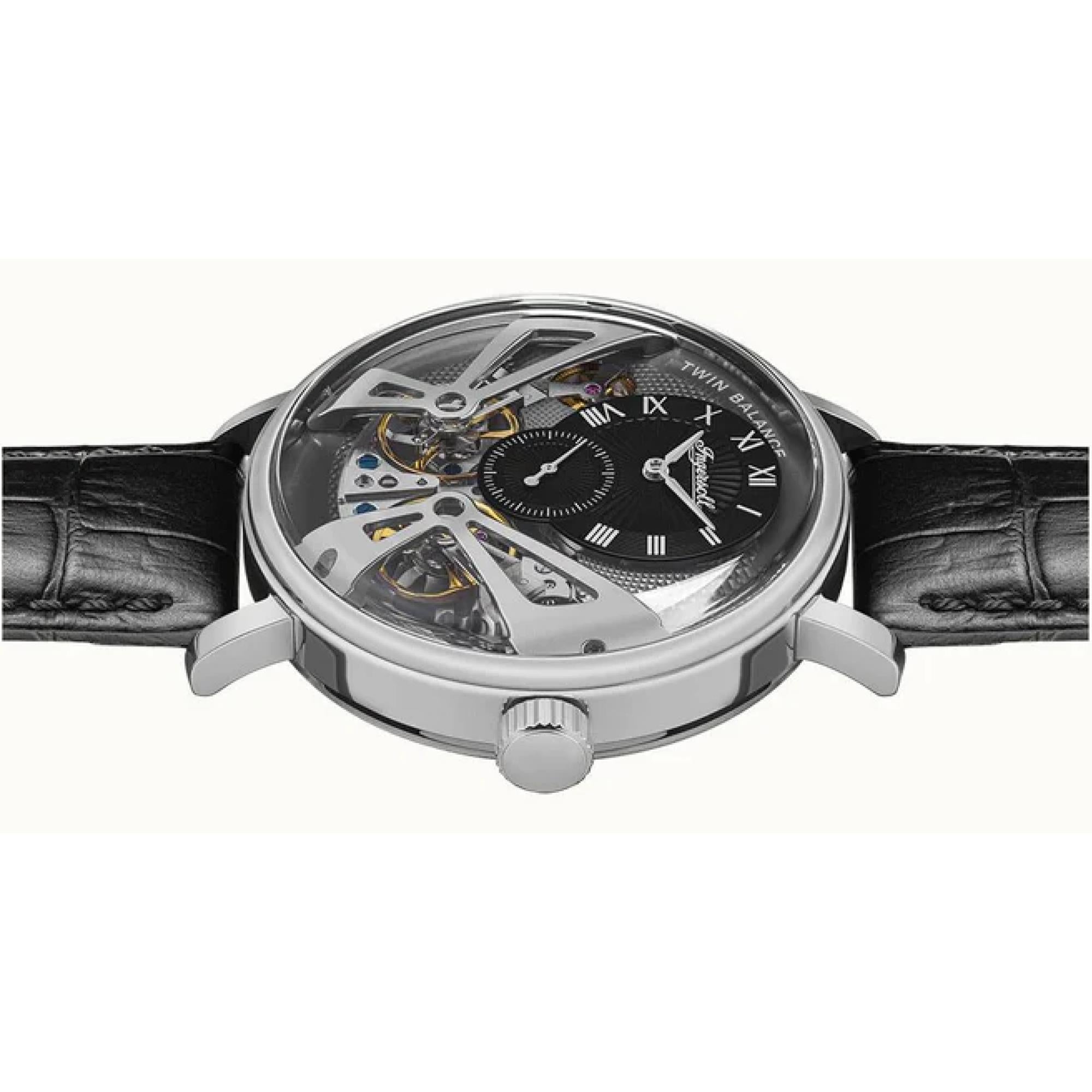 Ingersoll The Tennessee 1892 Automatic Men's Watch Grey Dial Black Leather Strap I13103