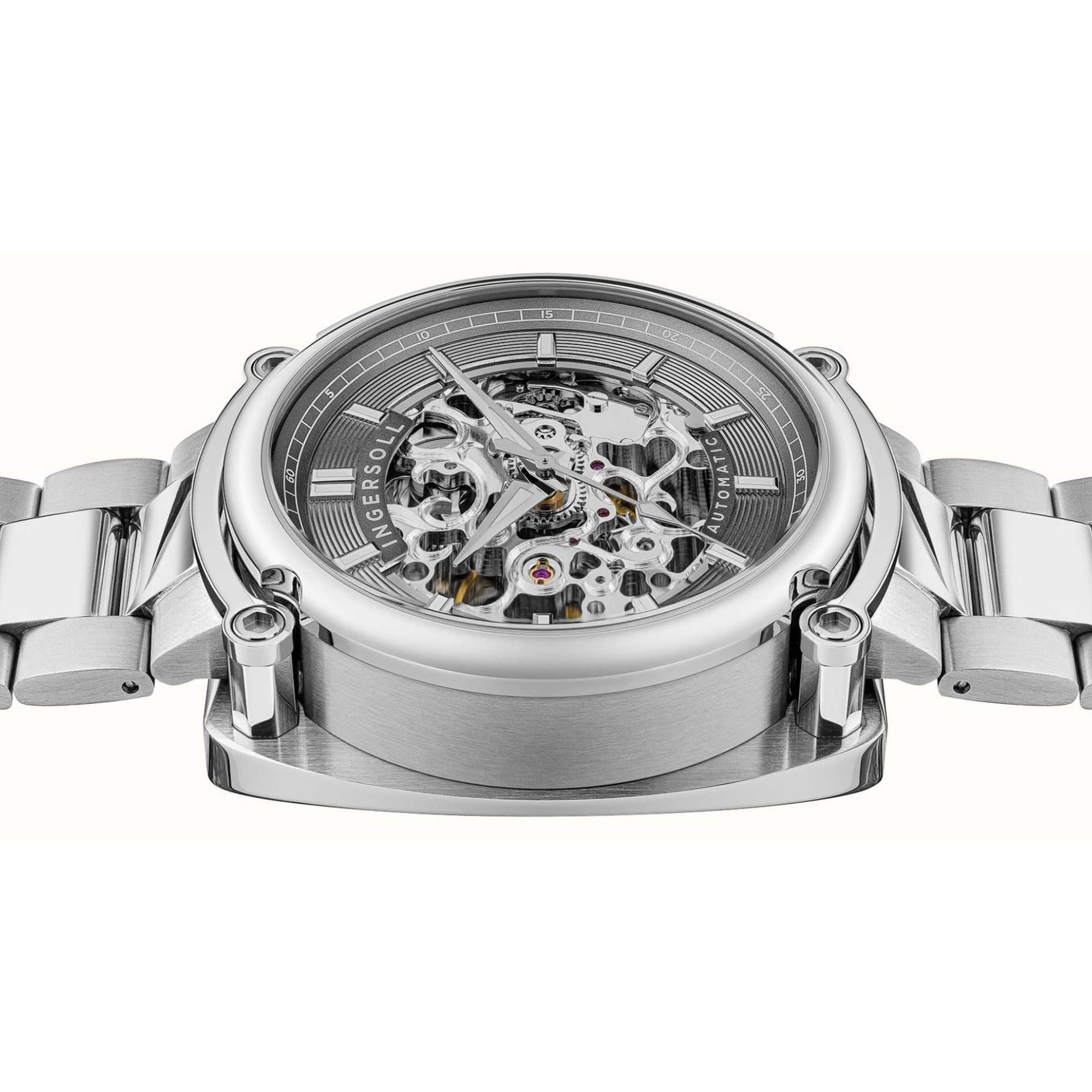 Ingersoll The Michigan 1892 Automatic Men's Watch Grey Dial Silver Stainless Steel Bracelet I13304