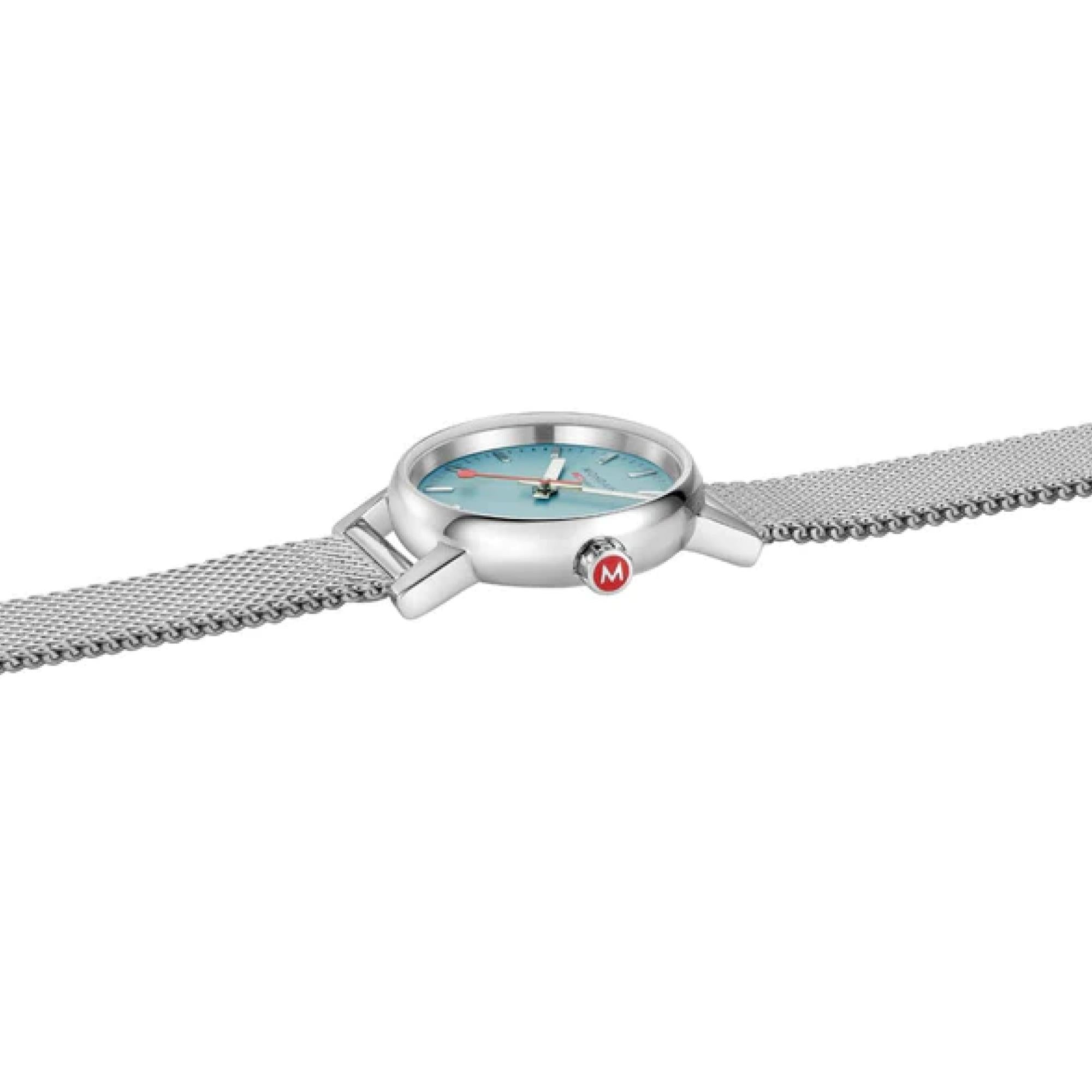 Mondaine evo2 316L Stainless Steel Bracelet Blue Dial Ladies Watch MSE.26140.SM