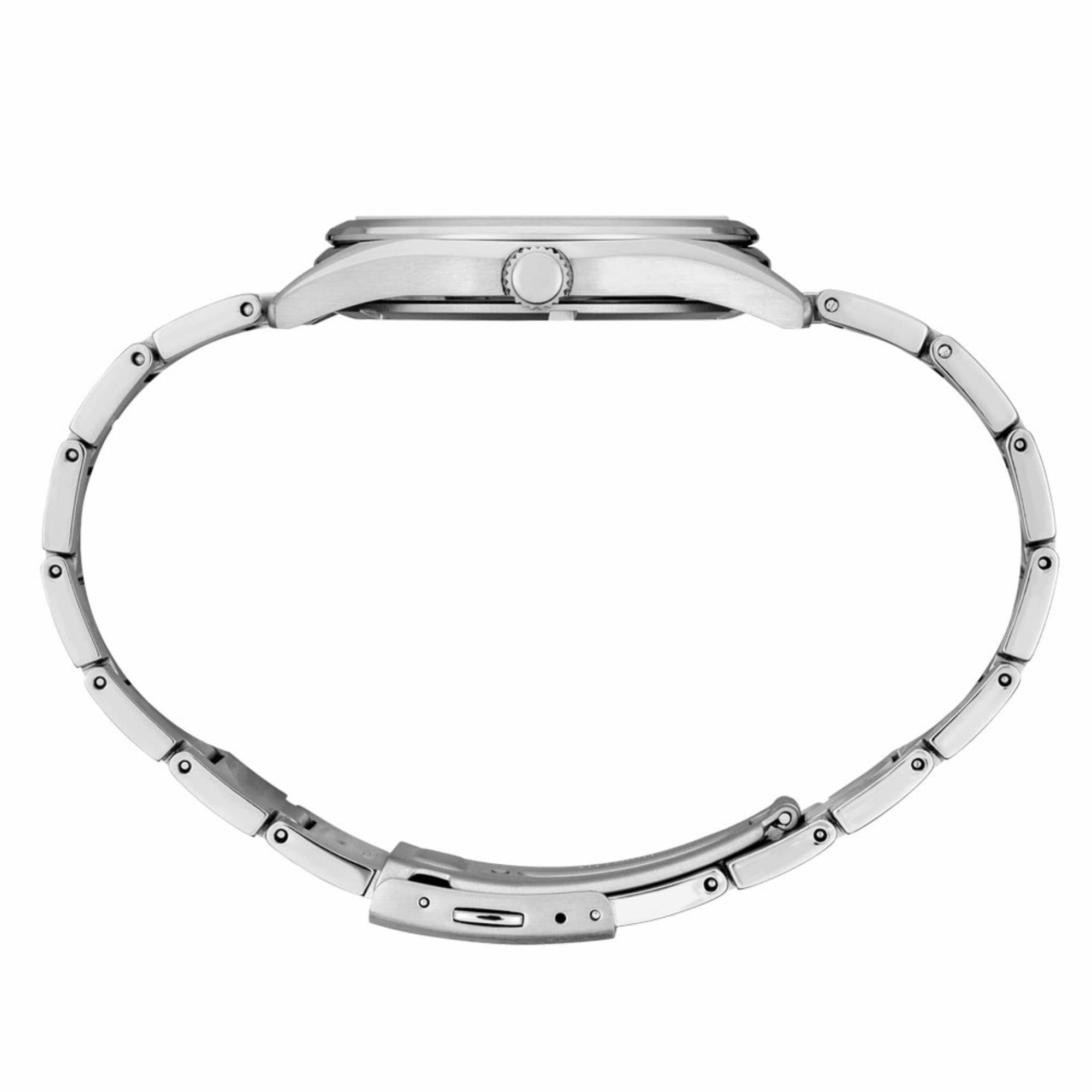 Seiko Conceptual Quartz Silver/Grey Sunburst Dial Titanium Bracelet Men's Watch SUR369P1