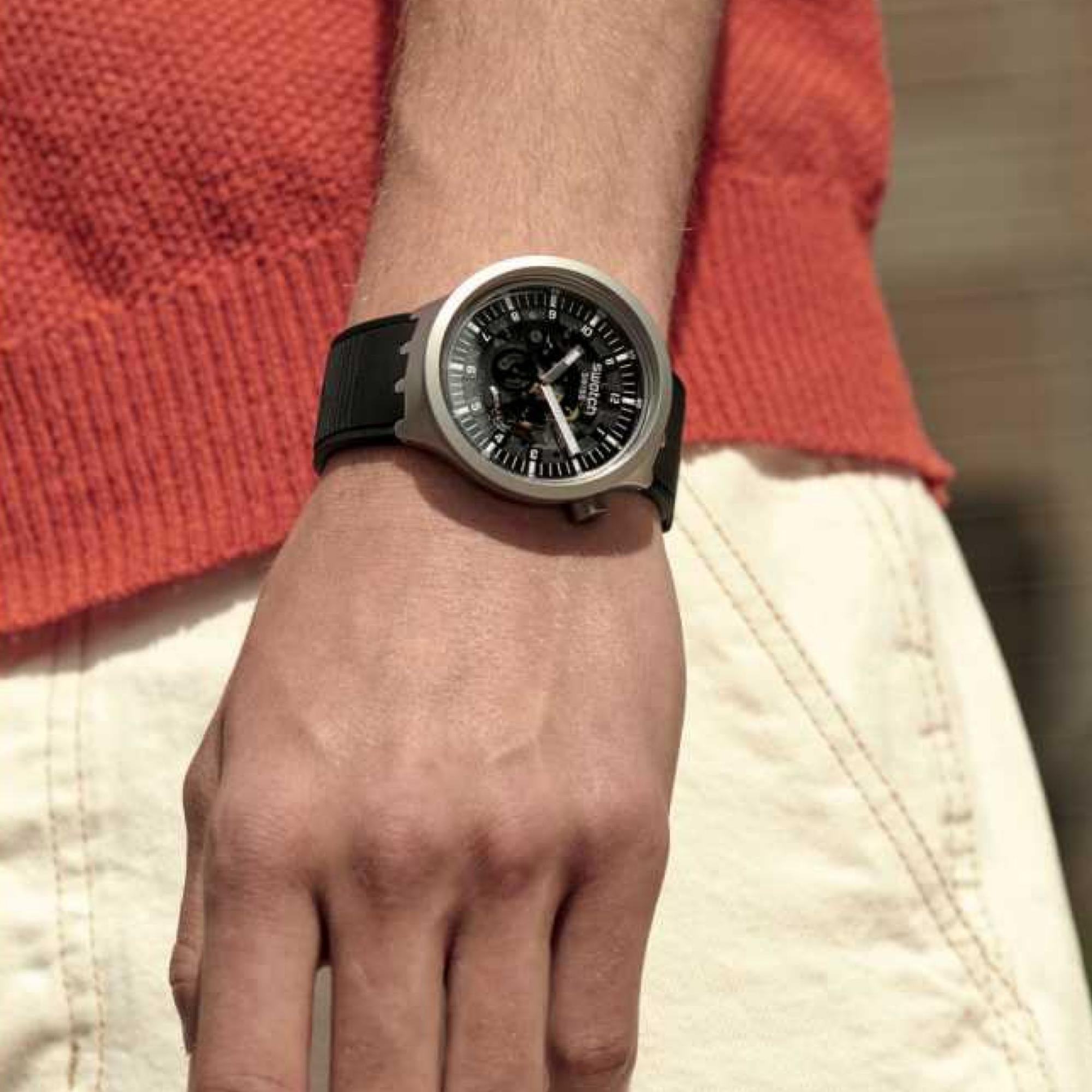 Swatch DARK IRONY Big Bold Men's Watch SB07S105 - WatchNation