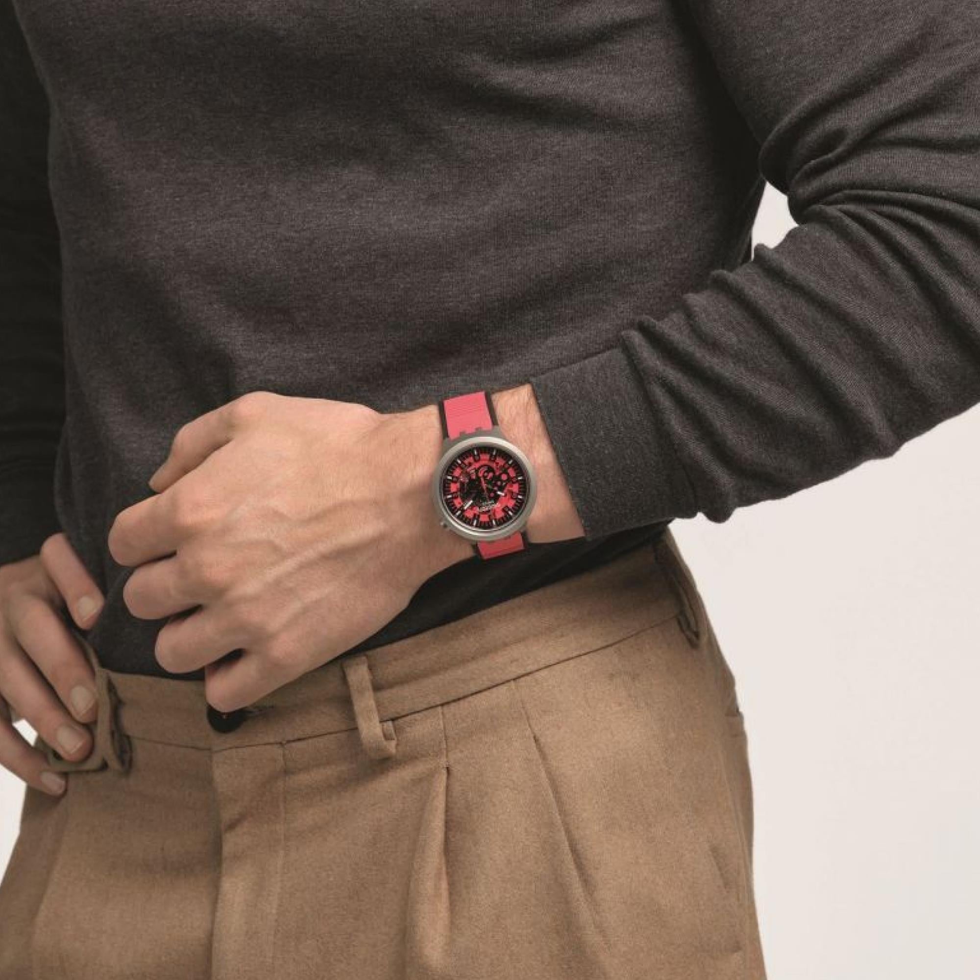 Swatch RED JUICY Big Bold Red Dial Unisex Watch SB07S110