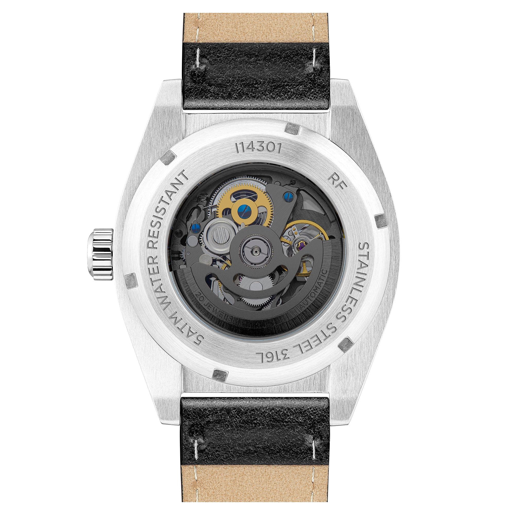 Ingersoll The Vert Automatic Black Skeleton Dial Black Leather Strap Men's Watch I14301