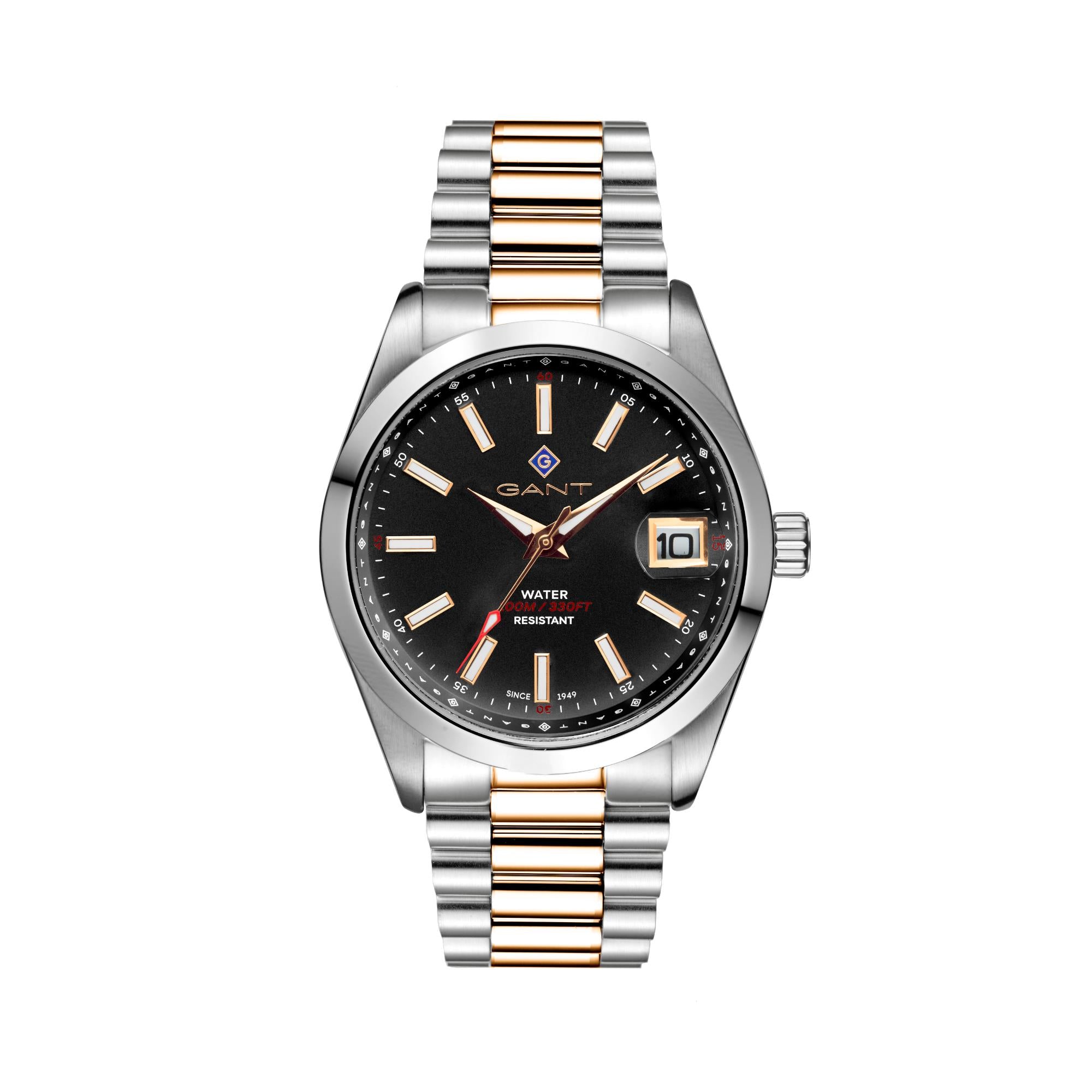 Gant Sussex Eastham Quartz Black Dial Two-Tone Steel Bracelet Men?s Watch G161013