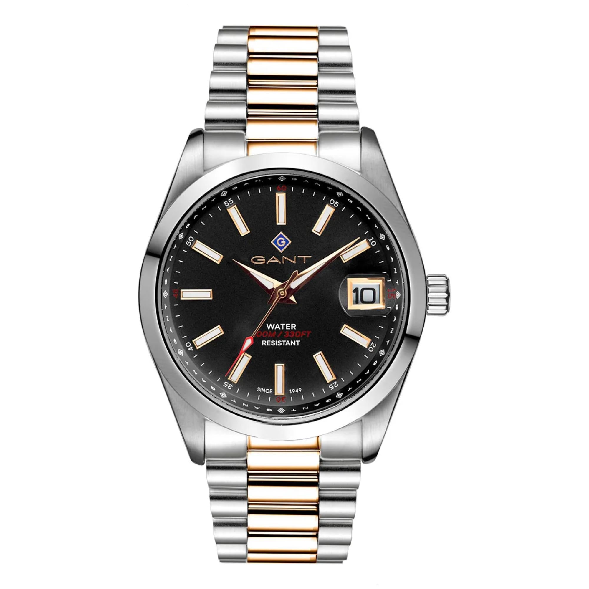Gant Sussex Eastham Quartz Black Dial Two-Tone Steel Bracelet Men?s Watch G161013