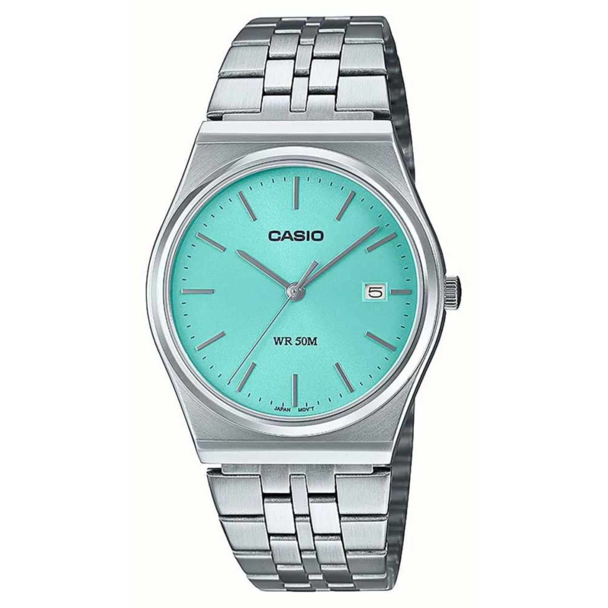 Casio Quartz 'Tiffany' Blue Dial Dial Steel Watch MTP-B145D-2A1VEF