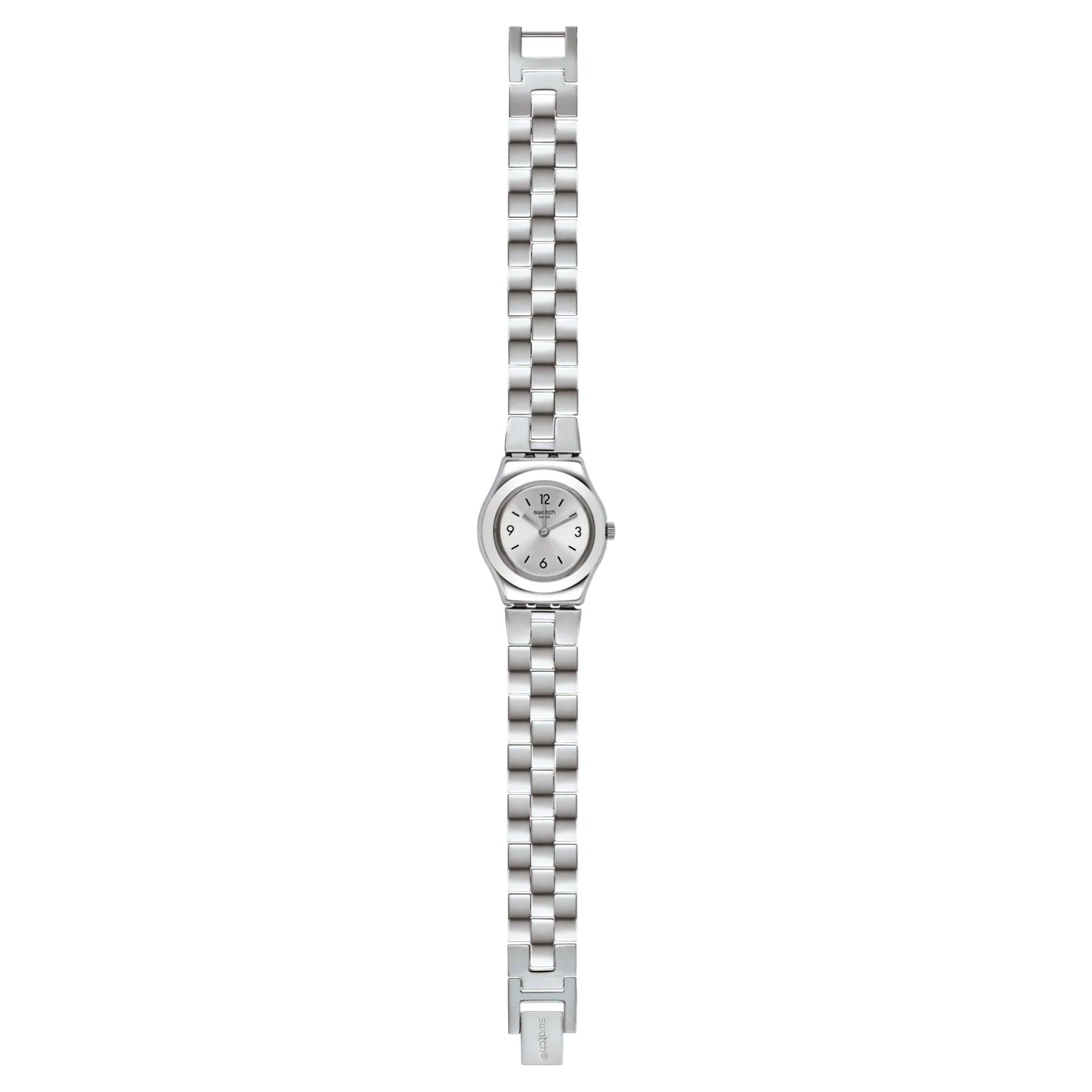 Swatch Gradino Quartz Silver Dial Stainless Steel Bracelet Ladies Watch YSS300G
