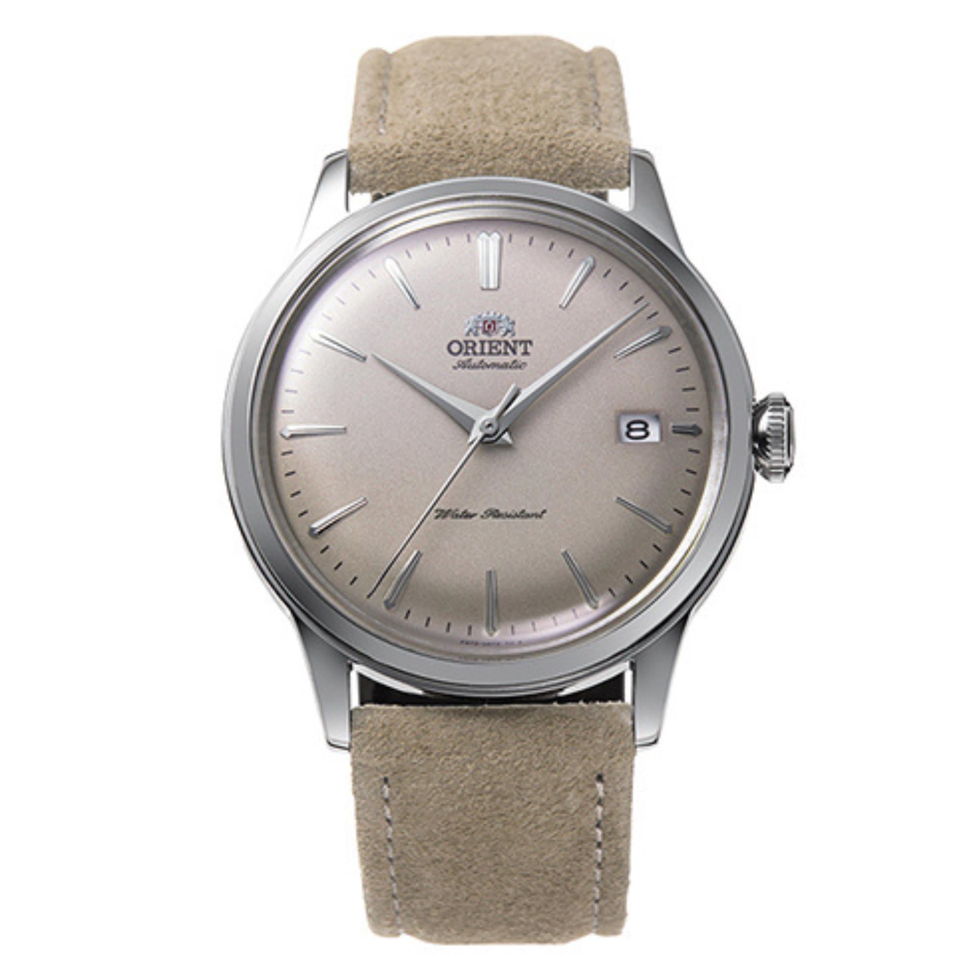 Orient Bambino Ex-Display Version 7 Grey Dial Automatic Leather Strap Men's Limited Edition Watch RA-AC0M07N10B