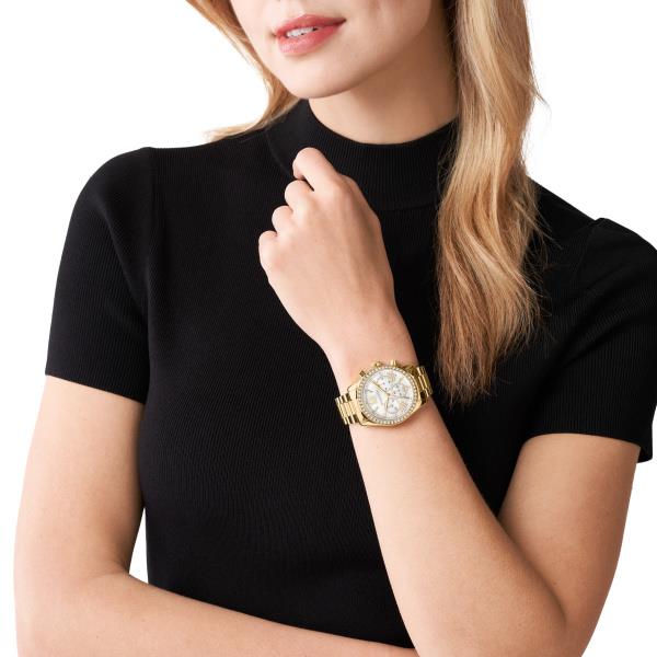Michael Kors Lexington White Mother-of-Pearl Dial Women's Watch MK7241