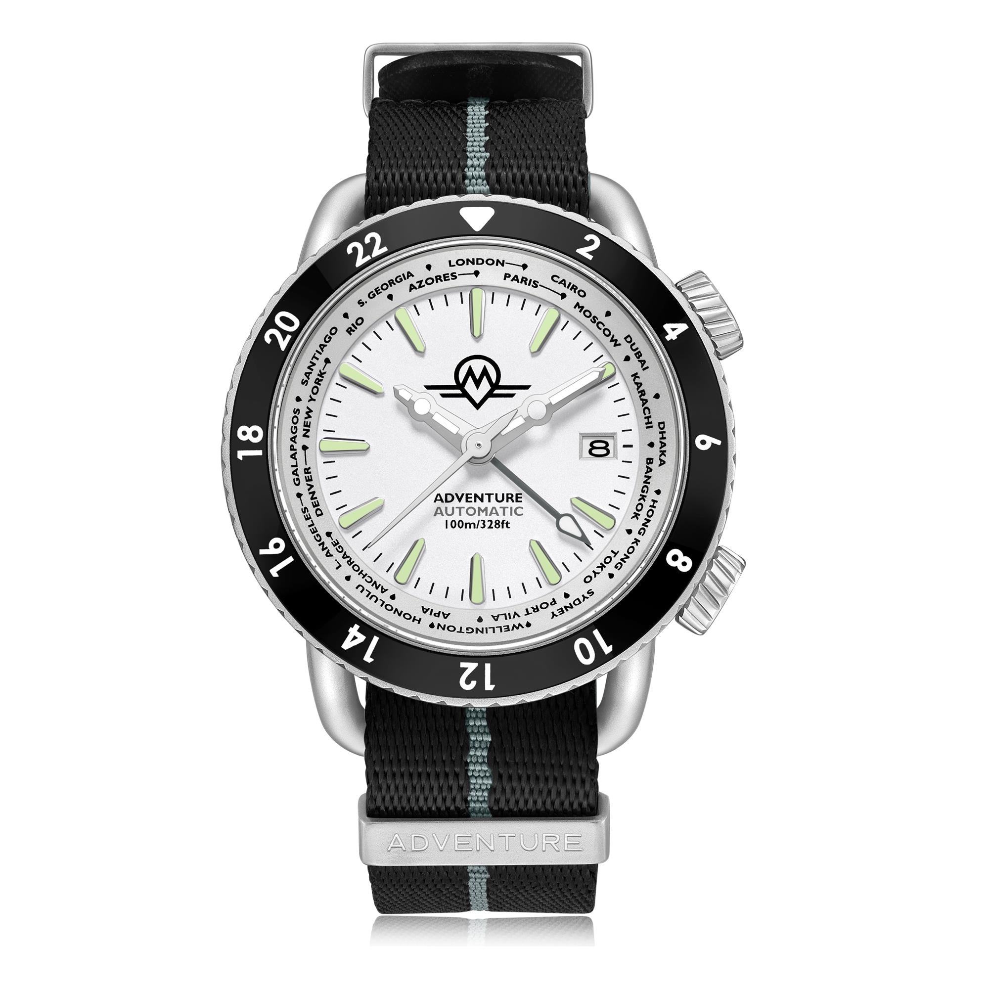Monro Adventure Arctic White Dial Automatic Men's Watch MA-6