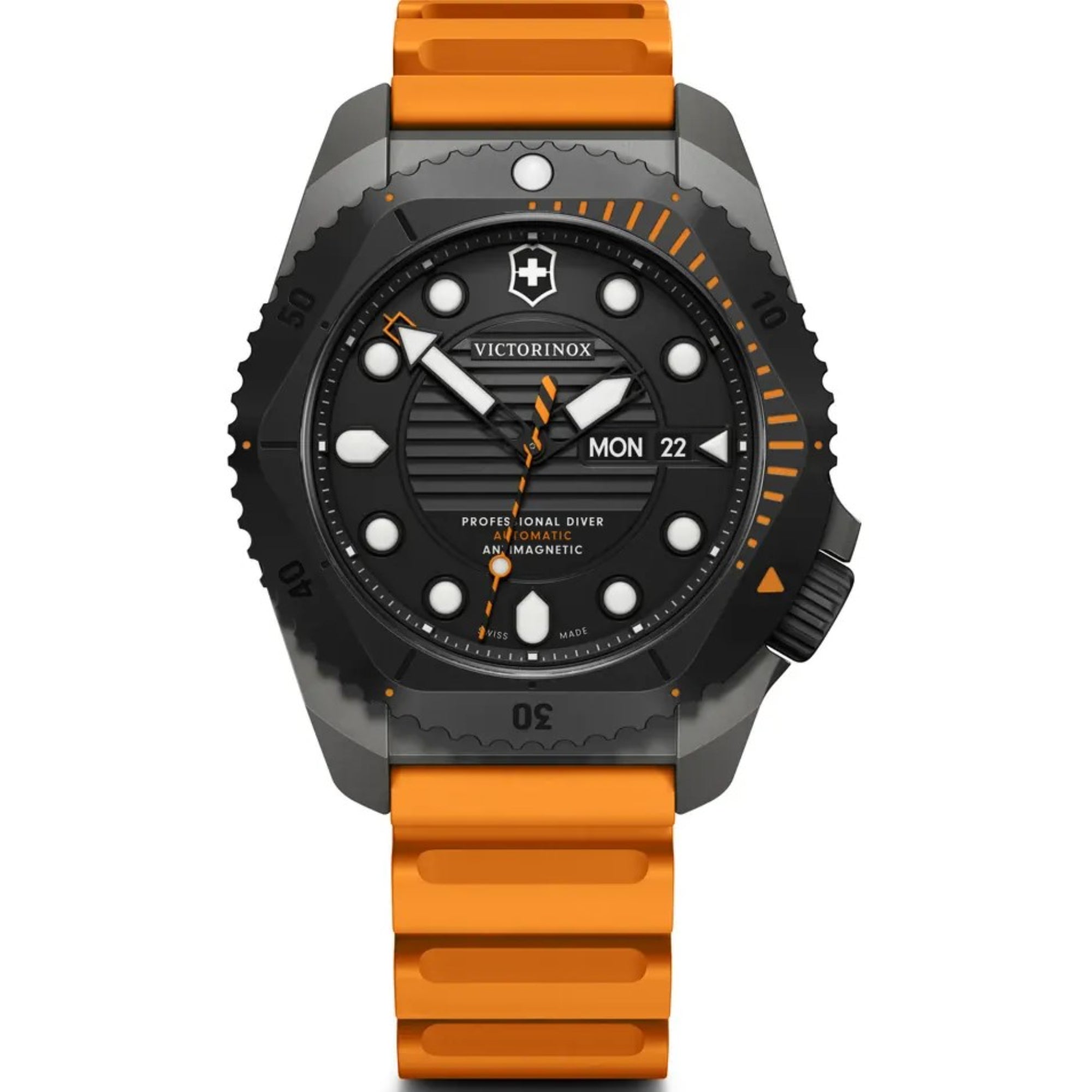 Victorinox Dive Pro Automatic Black Dial Rubber Strap Men’s Watch 241996