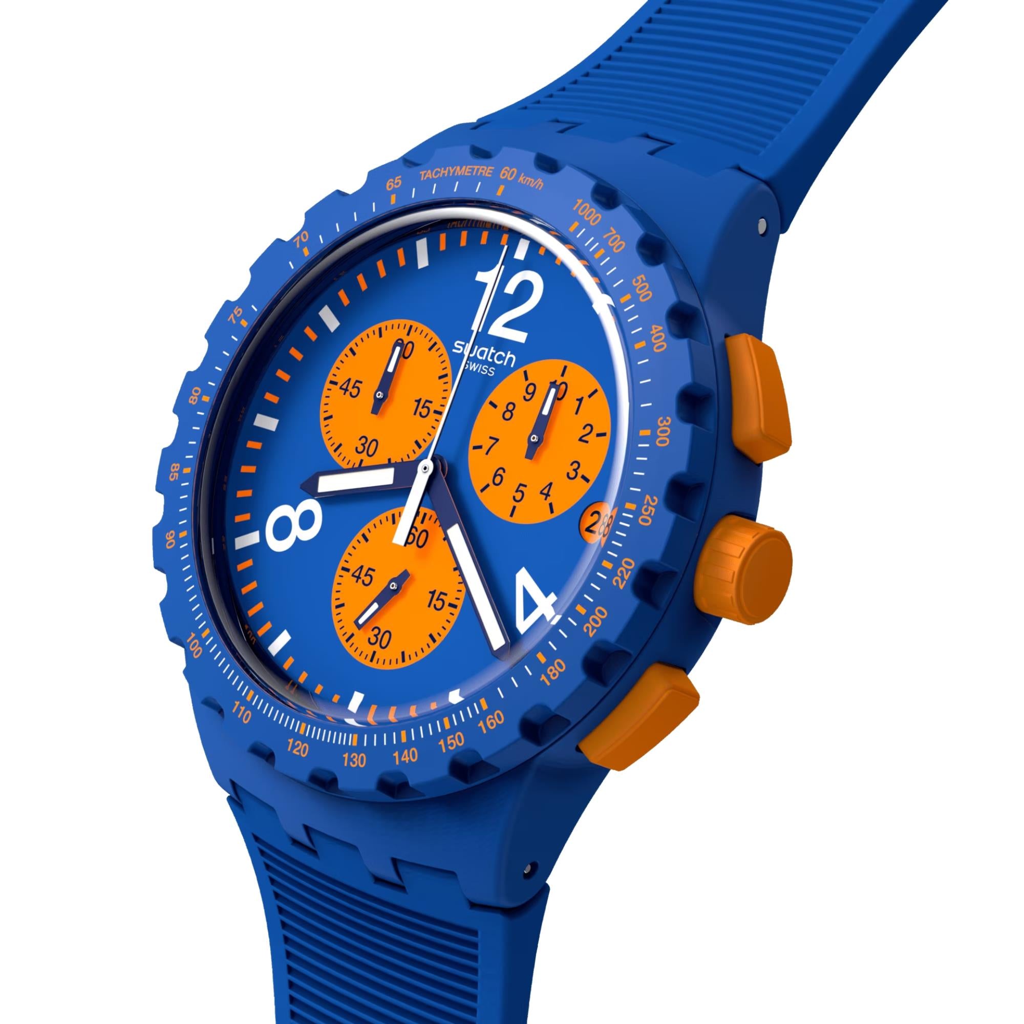 Swatch Primarily Chronograph Blue Dial Men’s Watch SUSN419