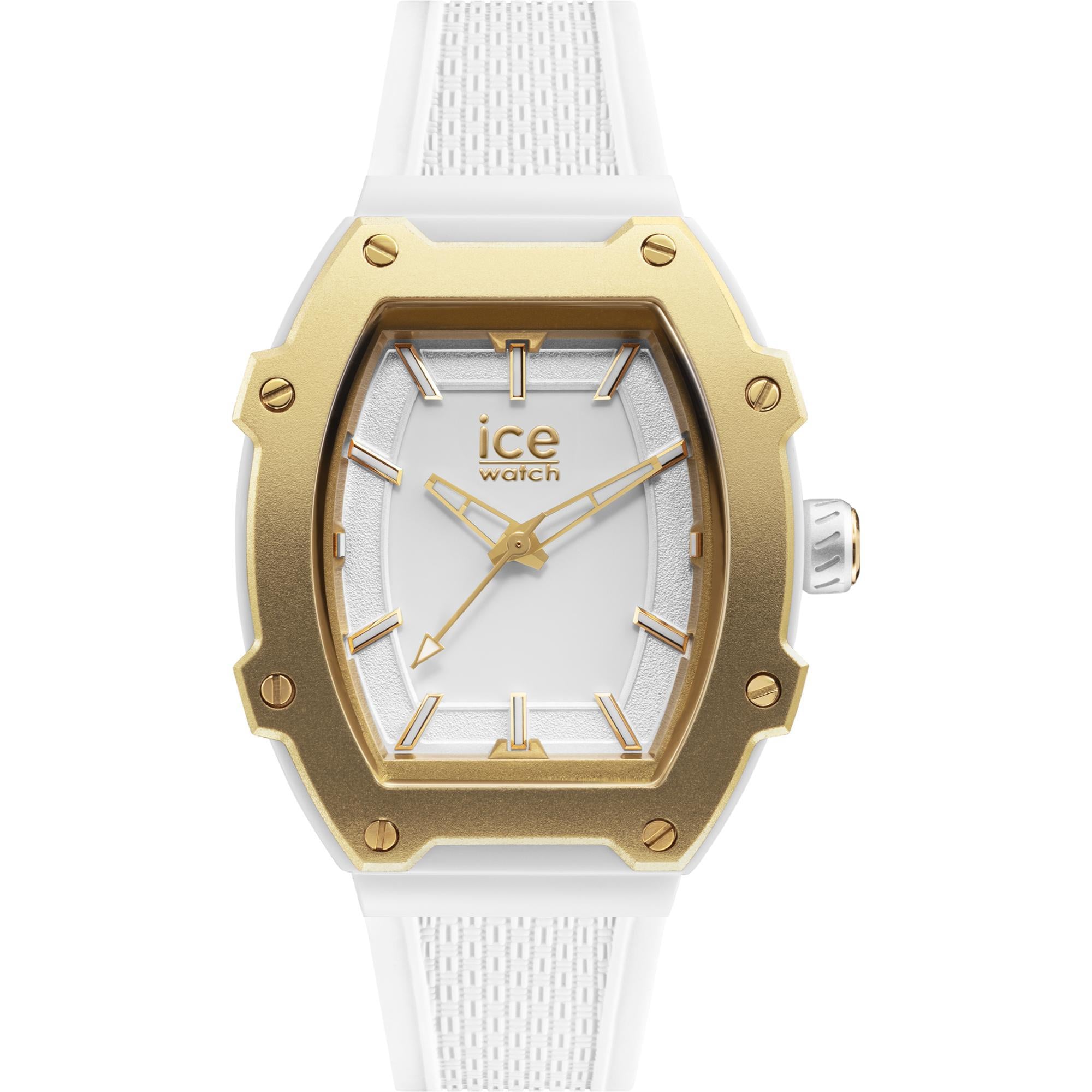 ICE Boliday Quartz White Gold Dial Plastic Small Strap Women’s Watch 3H023318