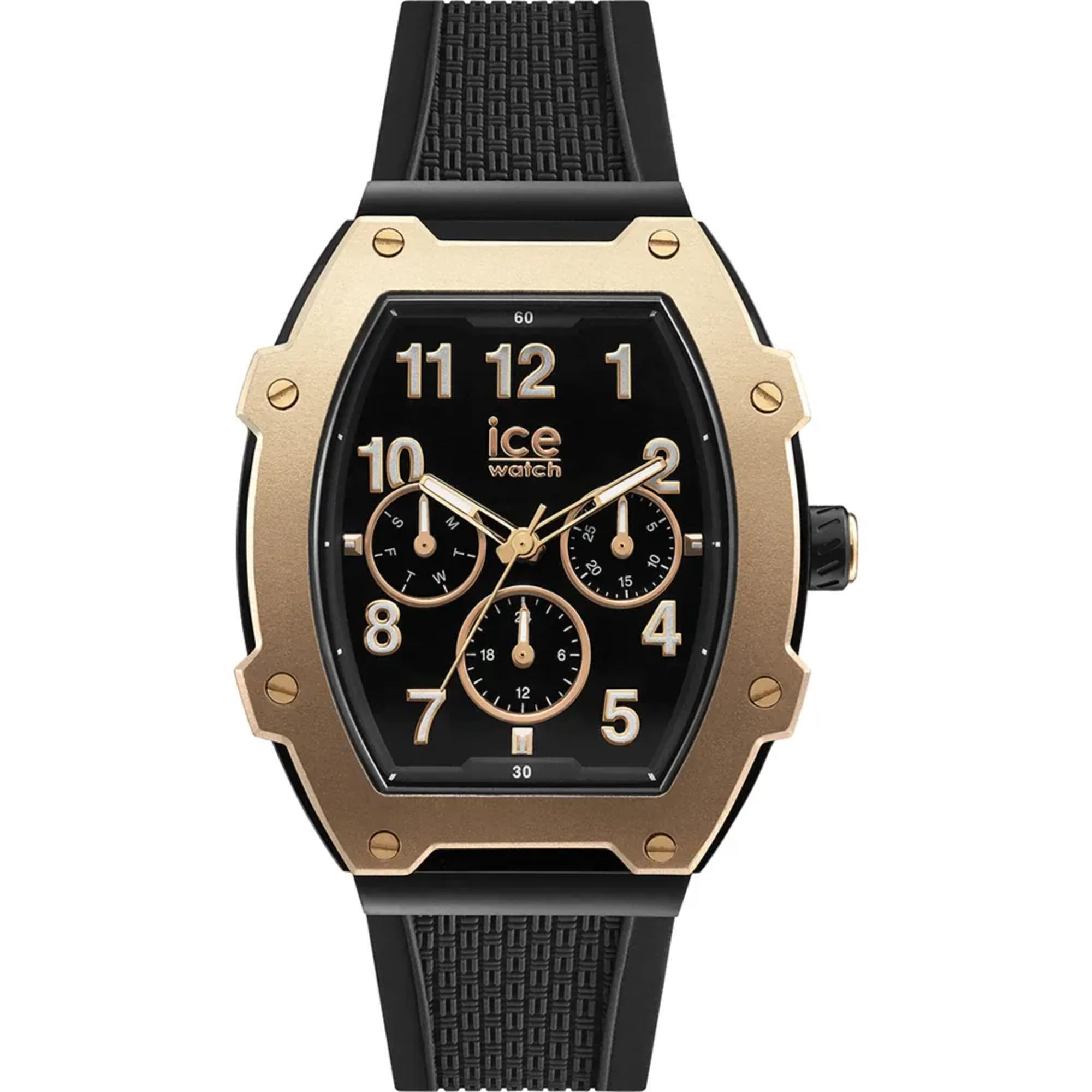 ICE Boliday Quartz Black Rose-Gold Dial Plastic Strap Women’s Watch MT023315