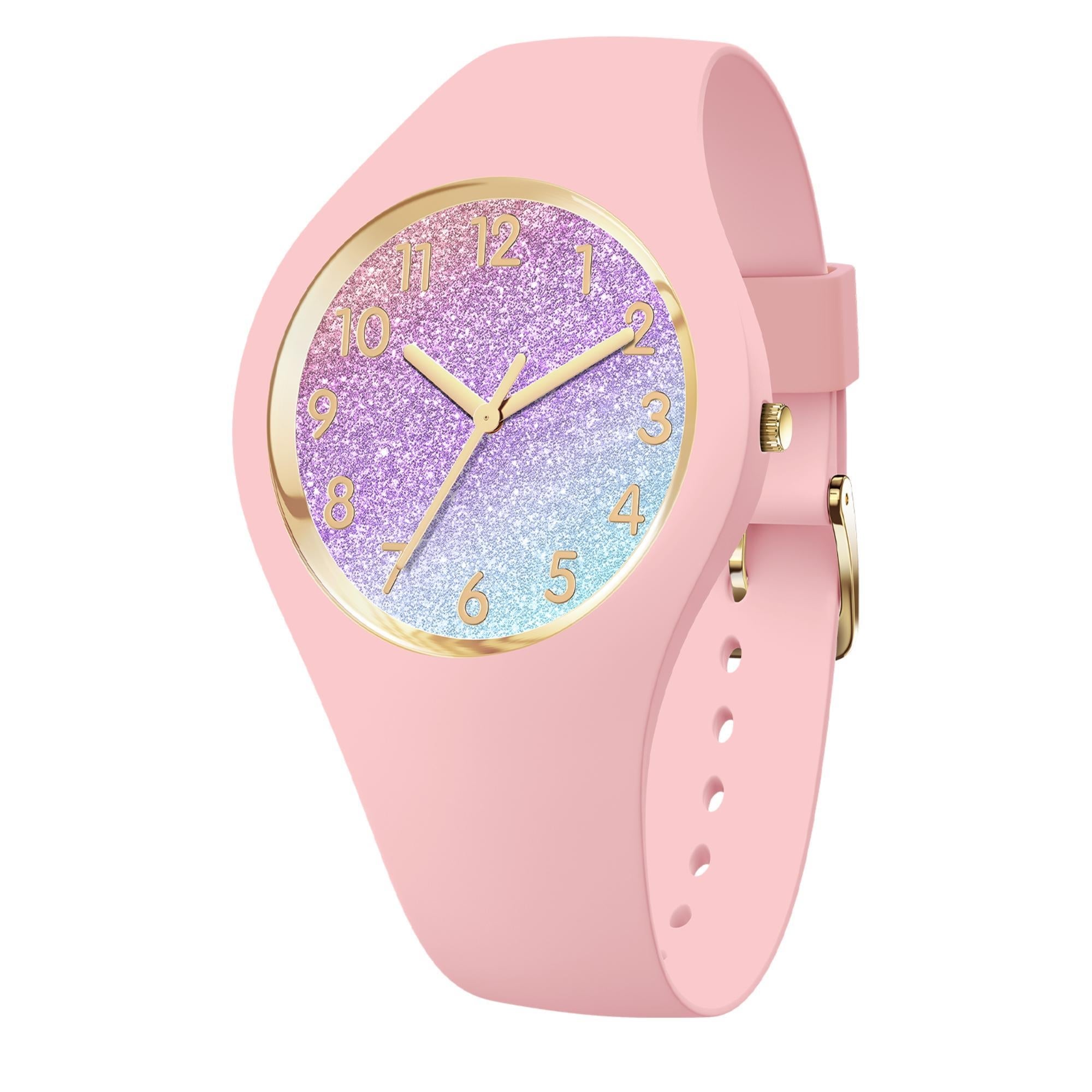 ICE Glitter Pink Cosmic 3H Silicone Strap Analog Women’s Watch S31 022569