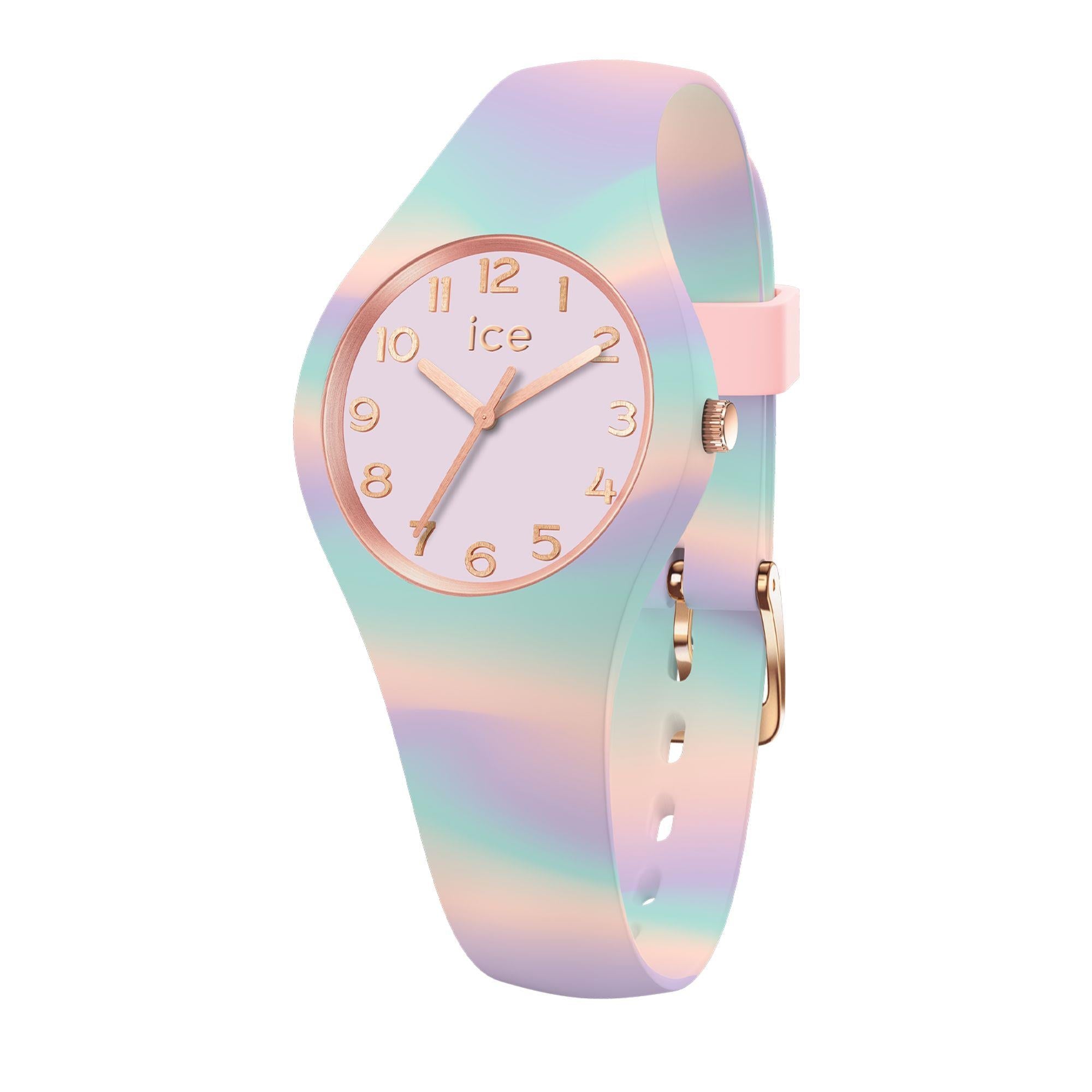 ICE Watch ICE Tie & Dye Rainbow Dial Silicone Strap Watch 021010