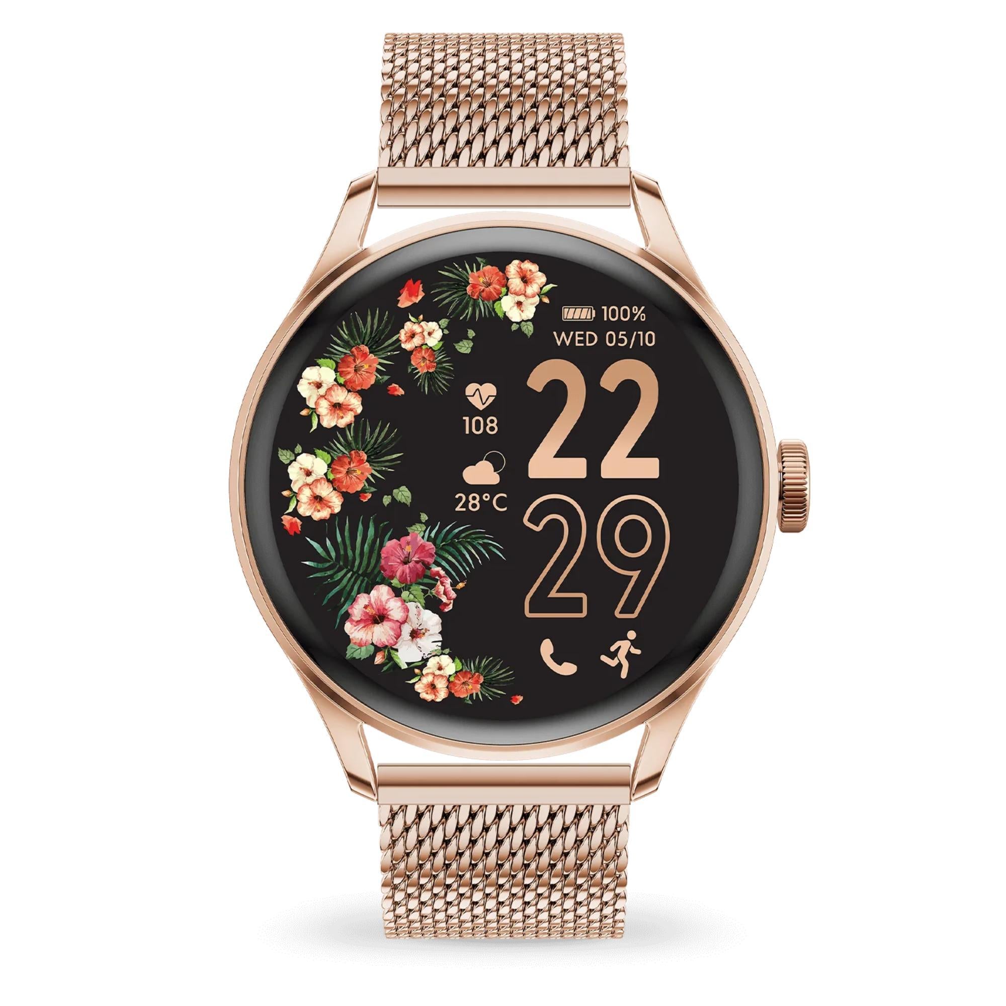 ICE Smart 2.0 Rose Gold Milanese Band 1.2 AMOLED Digital Watch 023394
