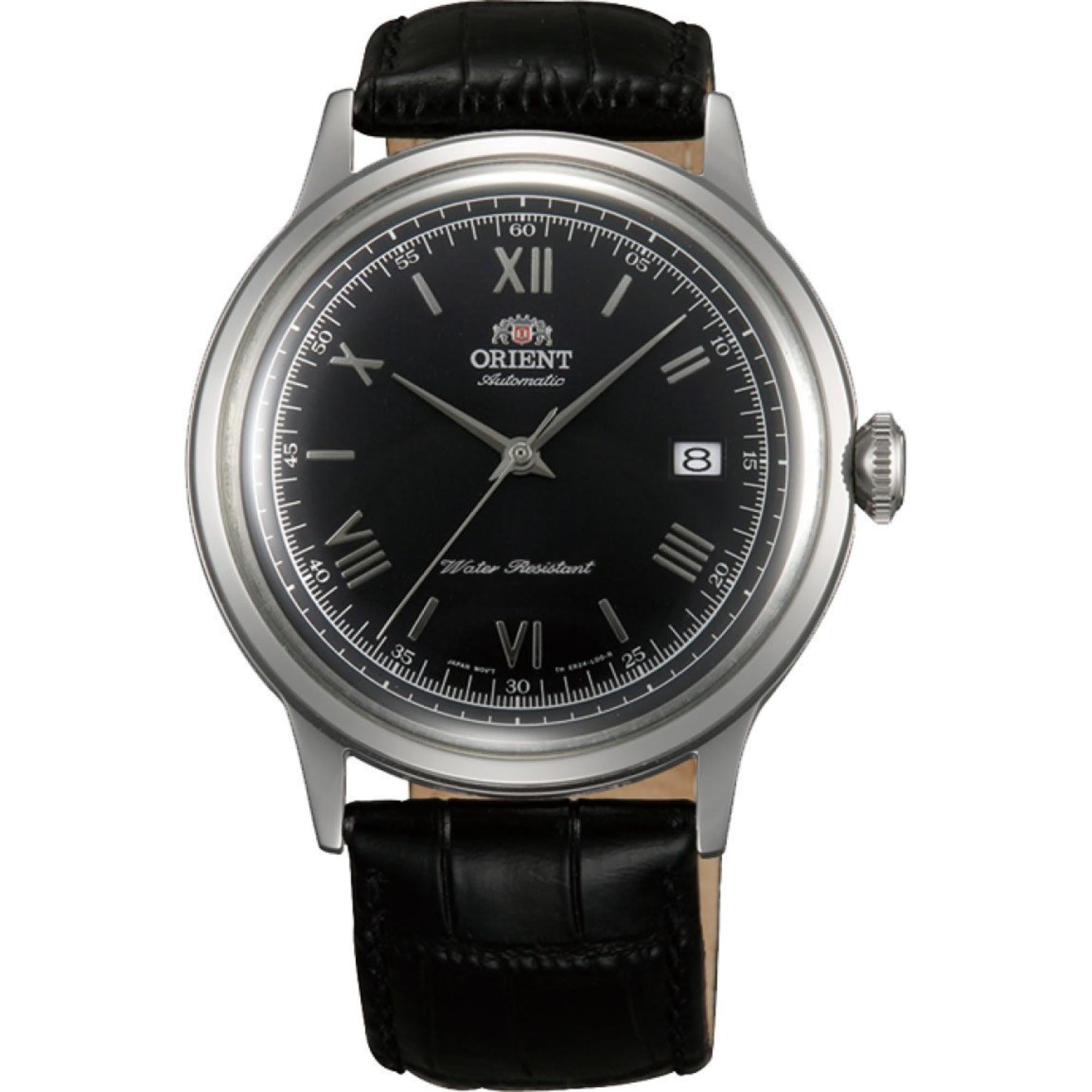 ORIENT Classic Bambino 2nd Generation Version2 Automatic Black Dial Leather Strap Men's Watch TAC0000AB0
