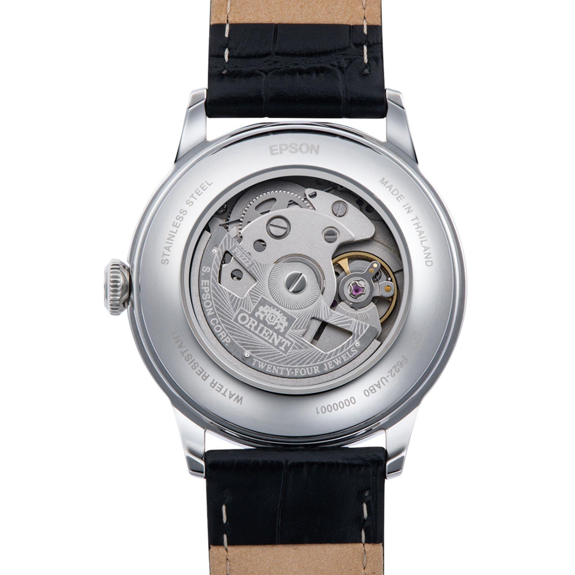 Orient Bambino Small Seconds 38mm White Dial Leather Strap Men’s Watch Ex-Display RA-AP0104S30B-EX
