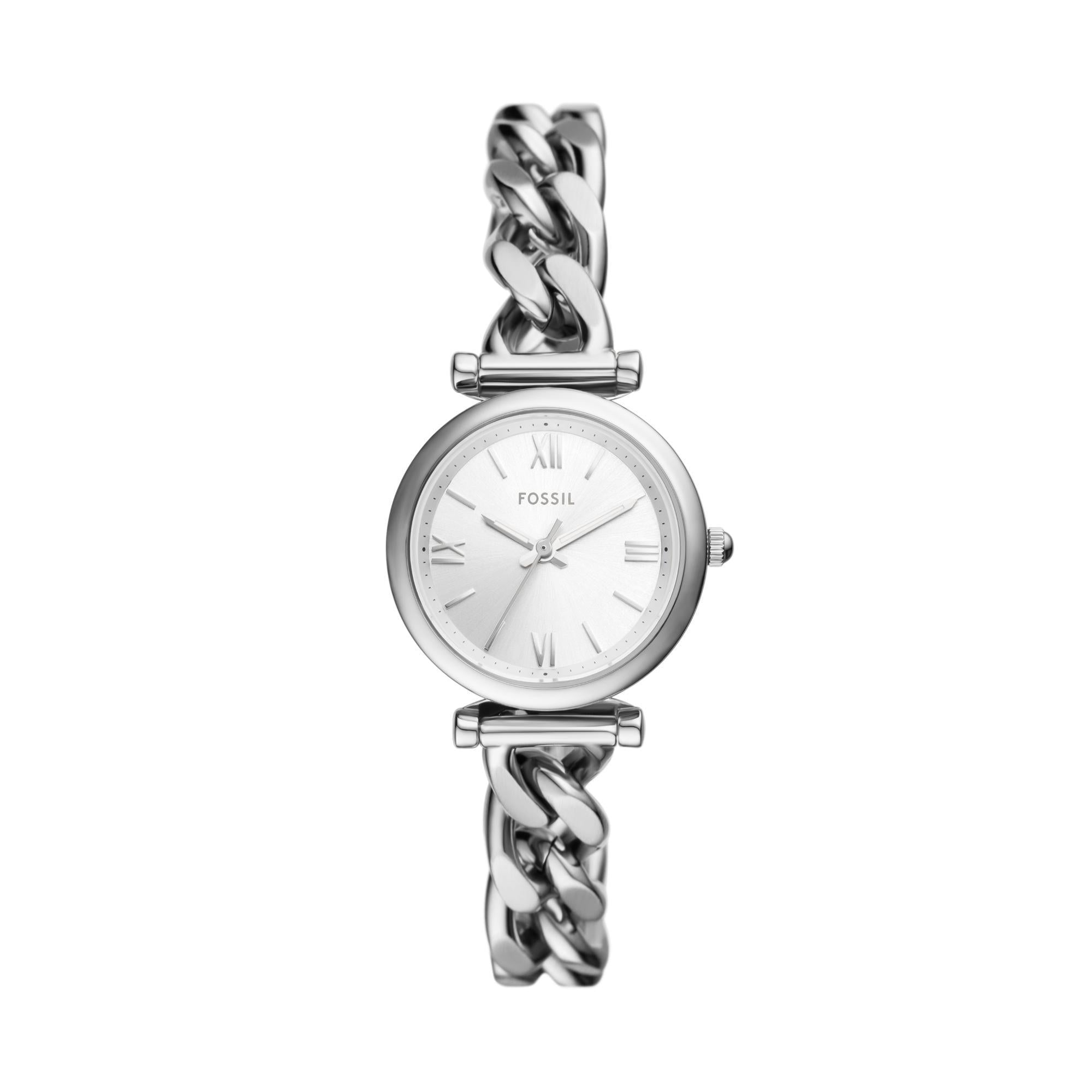 Fossil Carlie Stainless Steel Silver Dial Women's Watch ES5331