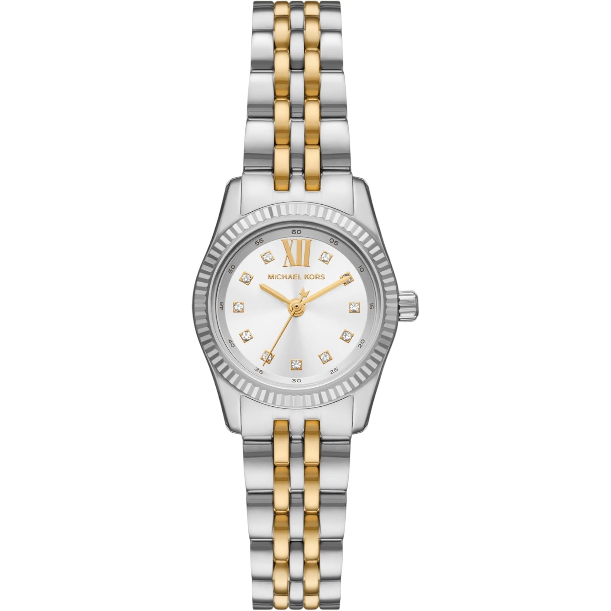Michael Kors Lexington Two-Tone Stainless Steel White Dial Women's Watch MK4740