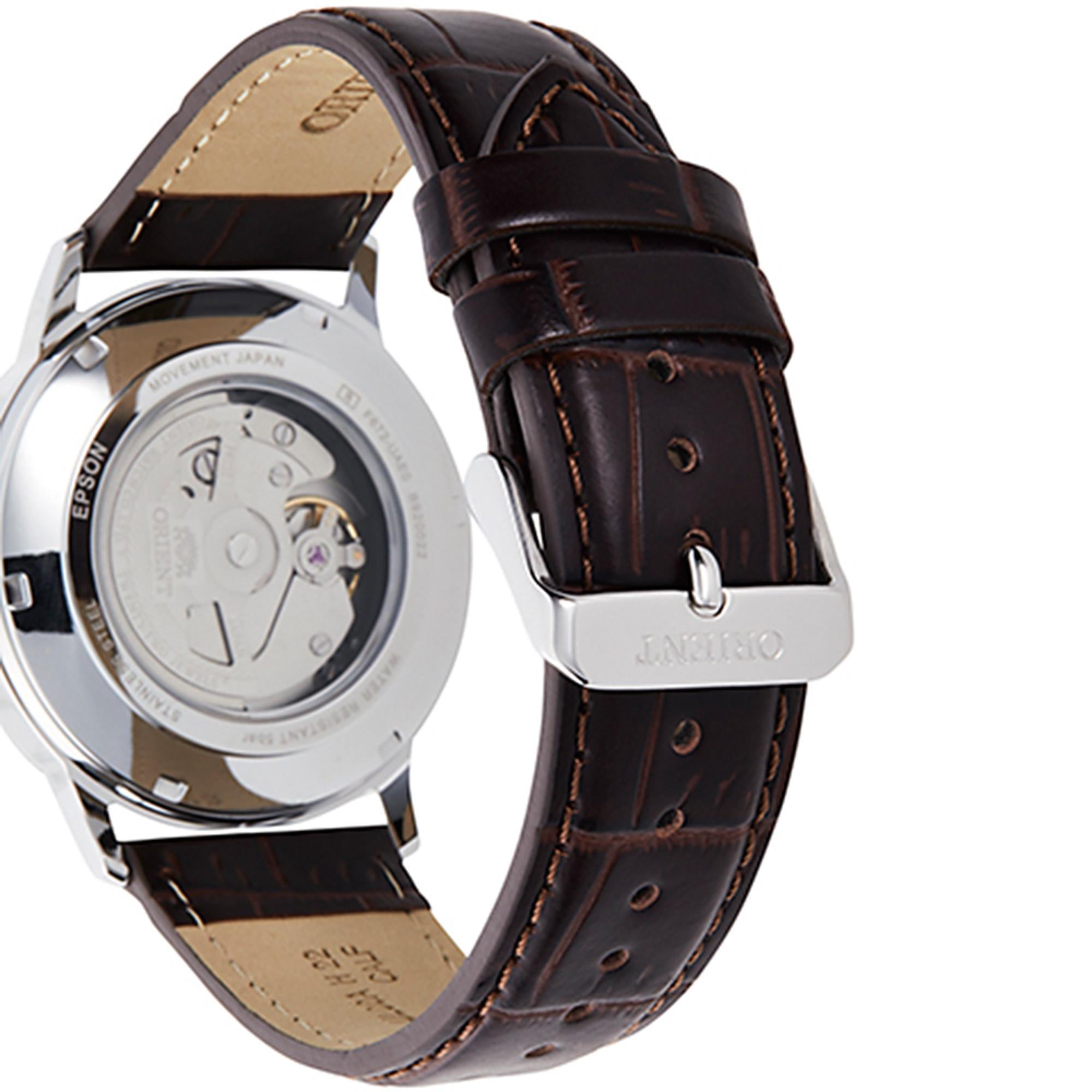 Orient Symphony III Contemporary Automatic White Dial Men’s Watch RA-AC0F07S30B