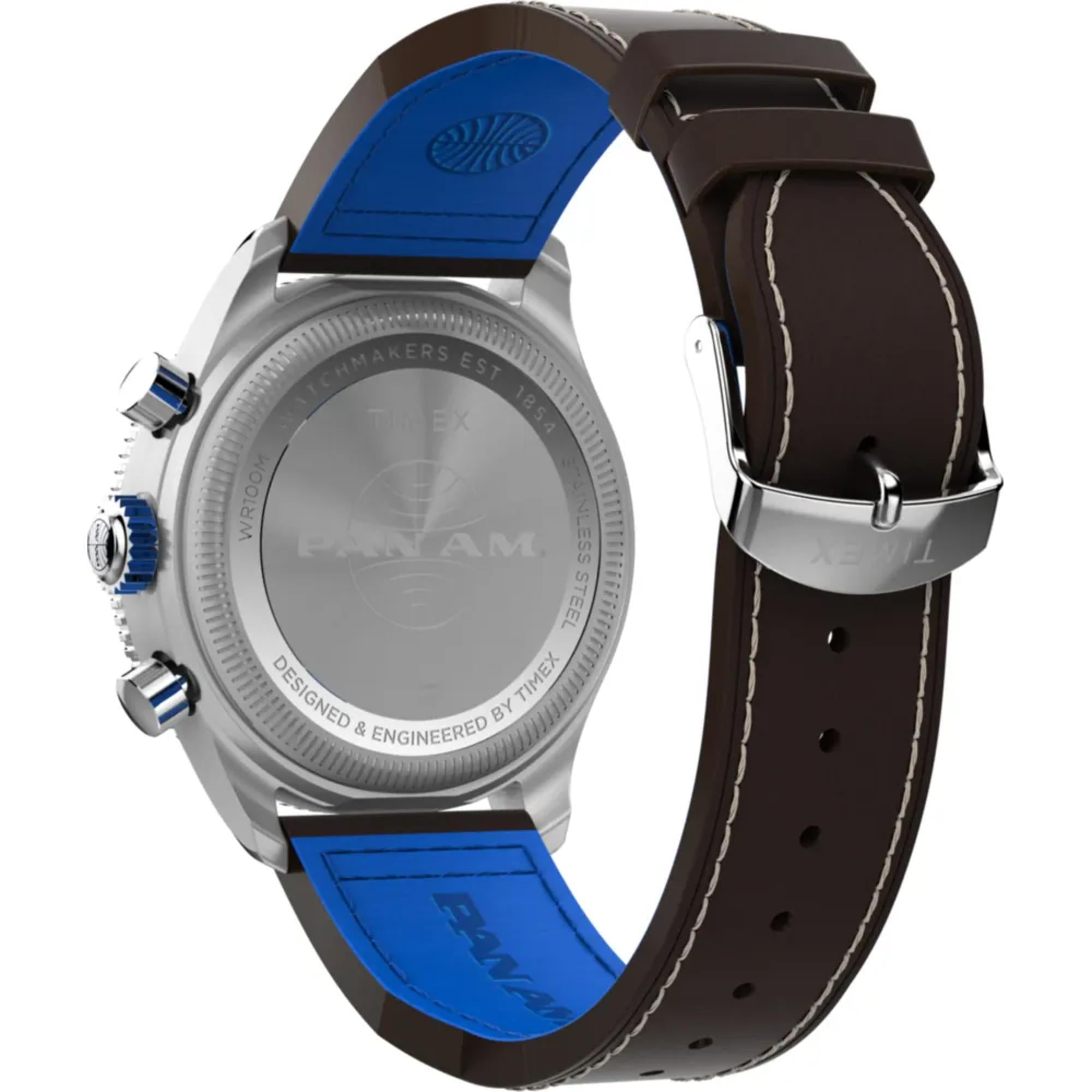 Timex X Pan Am Flyback Chronograph Blue Dial Men’s Watch TW2W97200