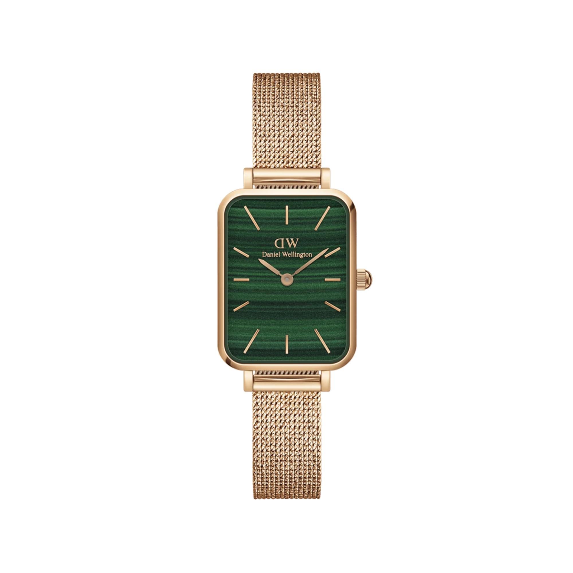 Daniel Wellington Quadro Pressed Melrose Green Dial Women’s Watch DW00100437