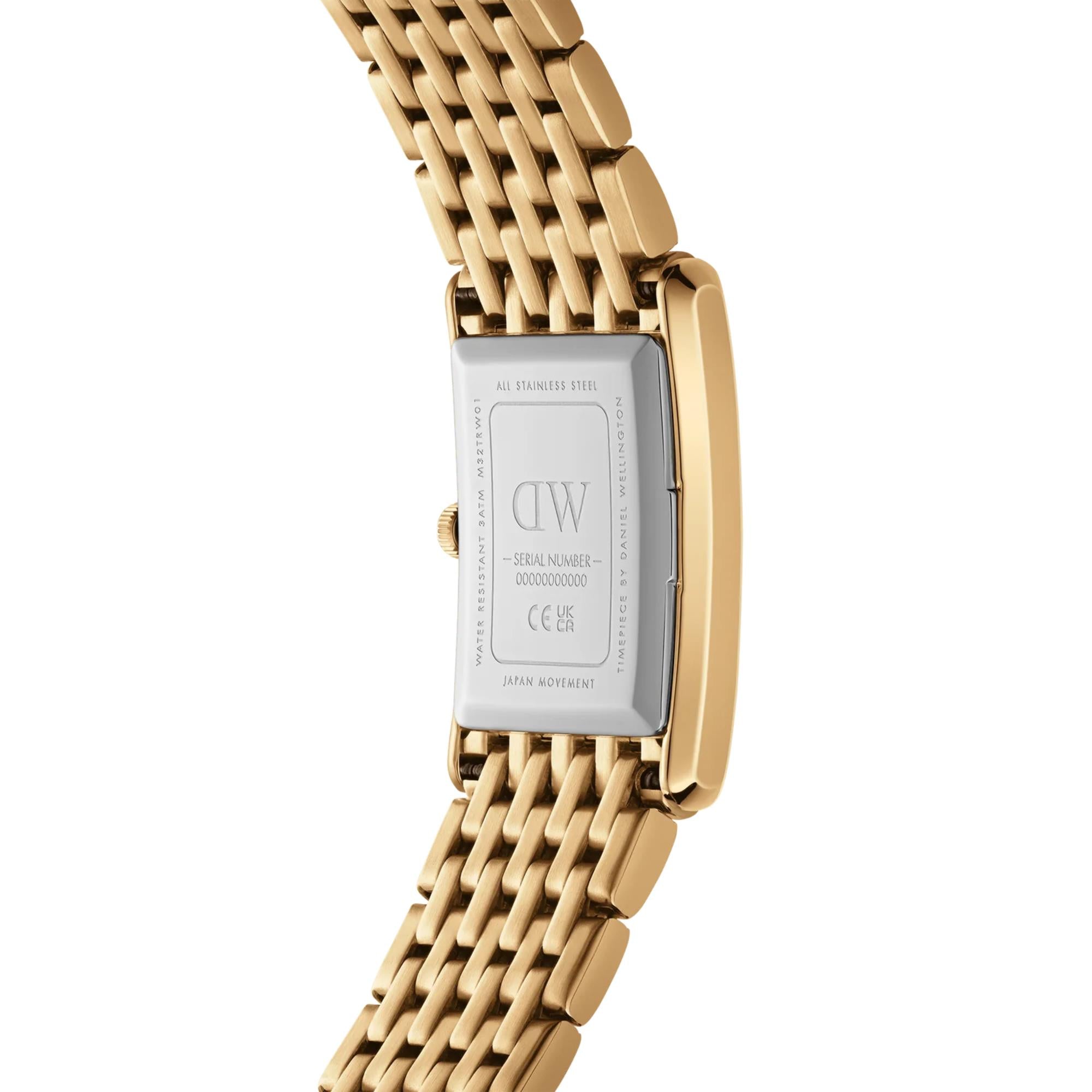 Daniel Wellington BOUND 9-Link Gold White Dial Women’s Watch DW00100705