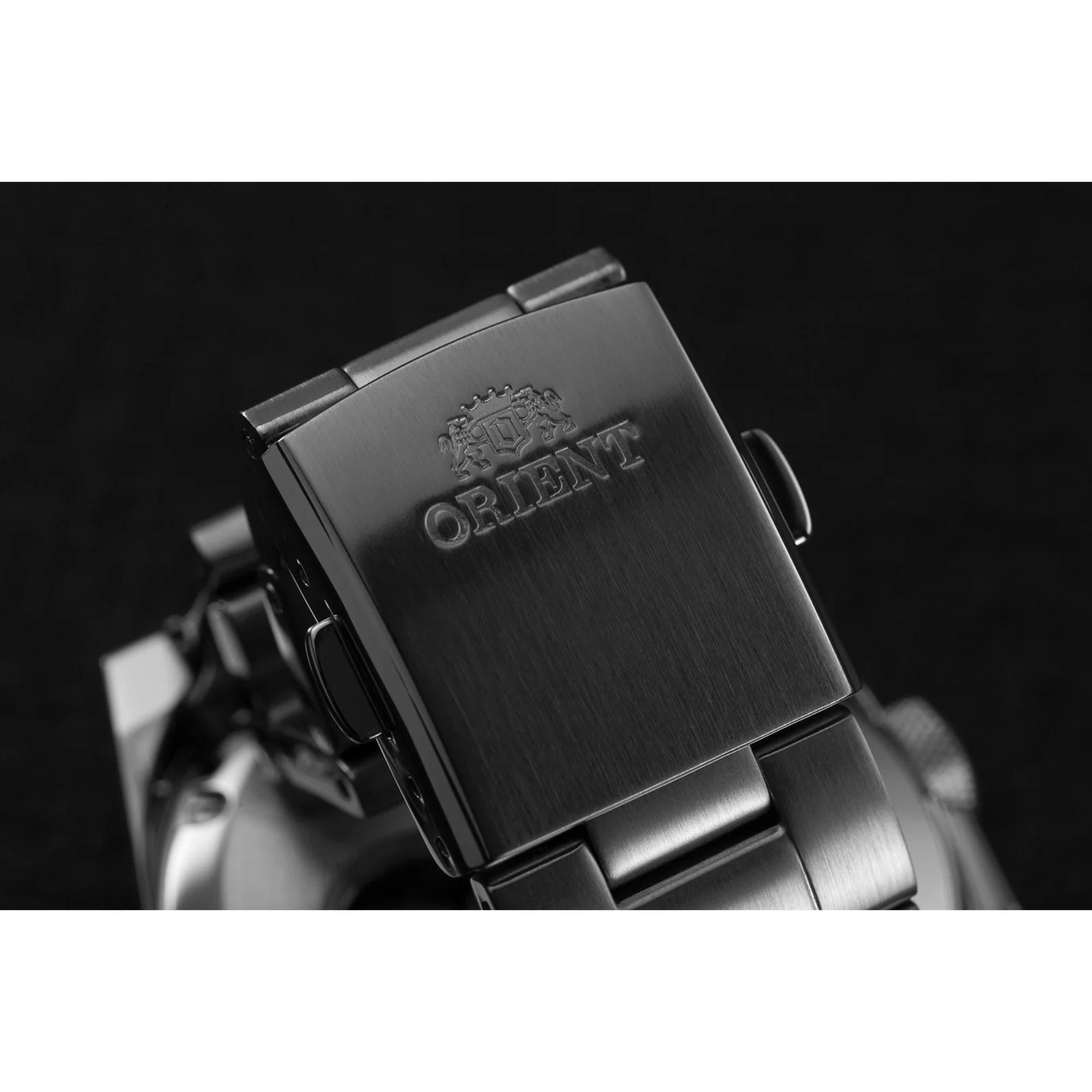 Orient Retro 41mm Future Camera Revival Black Dial Steel Mens Automatic Watch RA-AR0201B10B