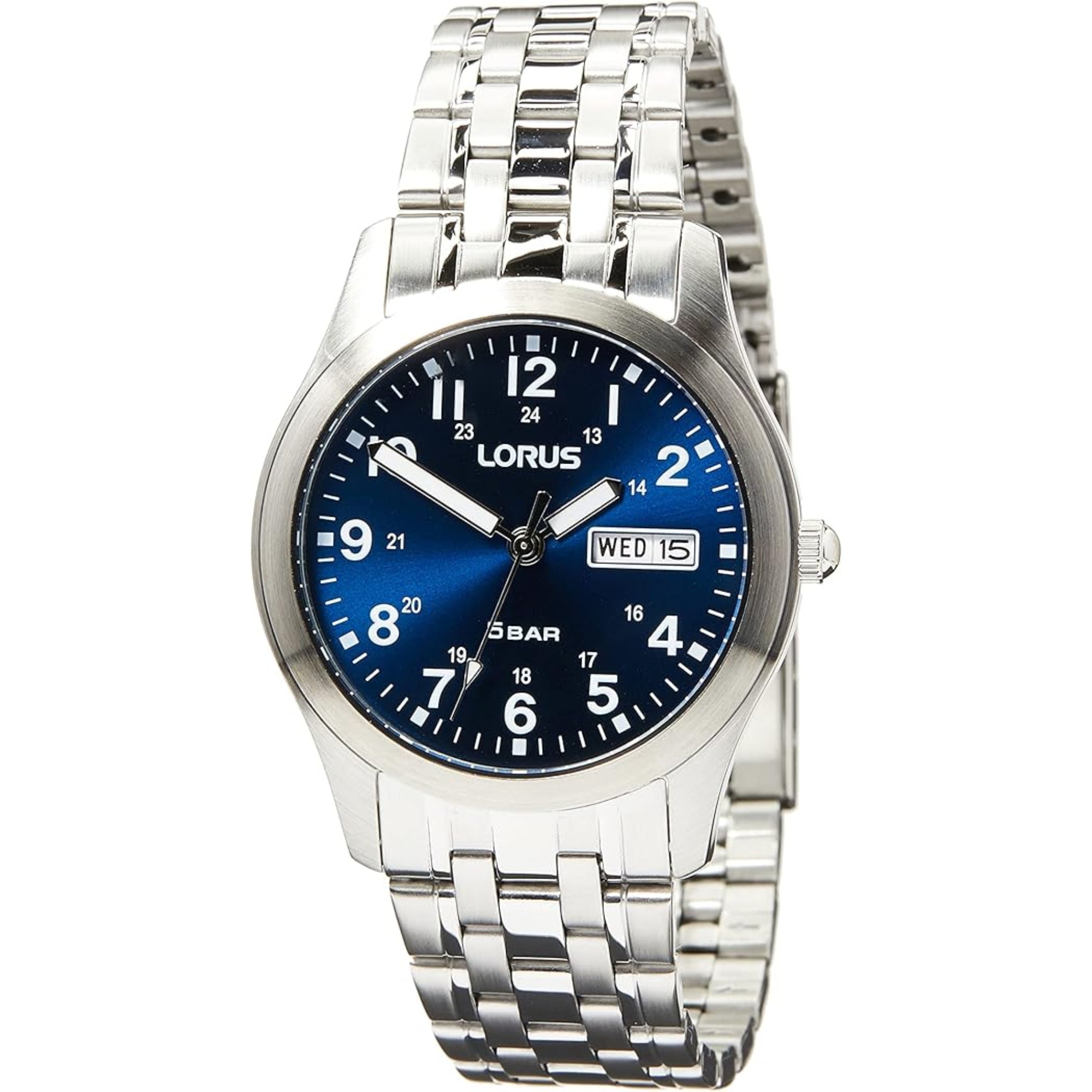 Lorus Analogue Quartz Dark Blue Sunray Dial Men's Watch RXN77DX9