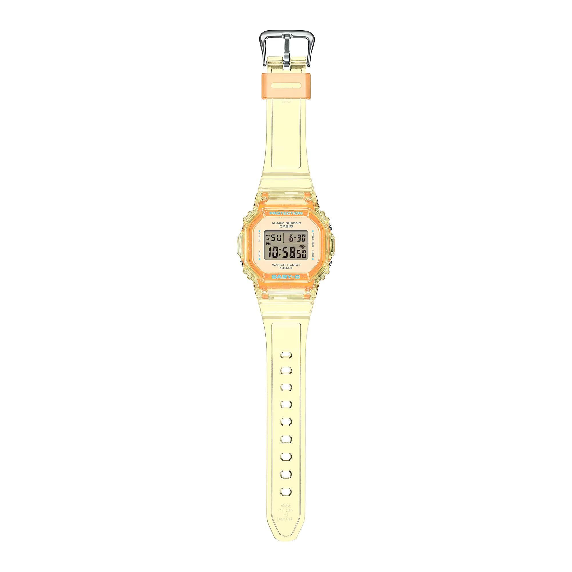 Casio G-Shock Baby-G Summer Jelly Watch Yellow Digital Resin Strap BGD-565SJ-9ER