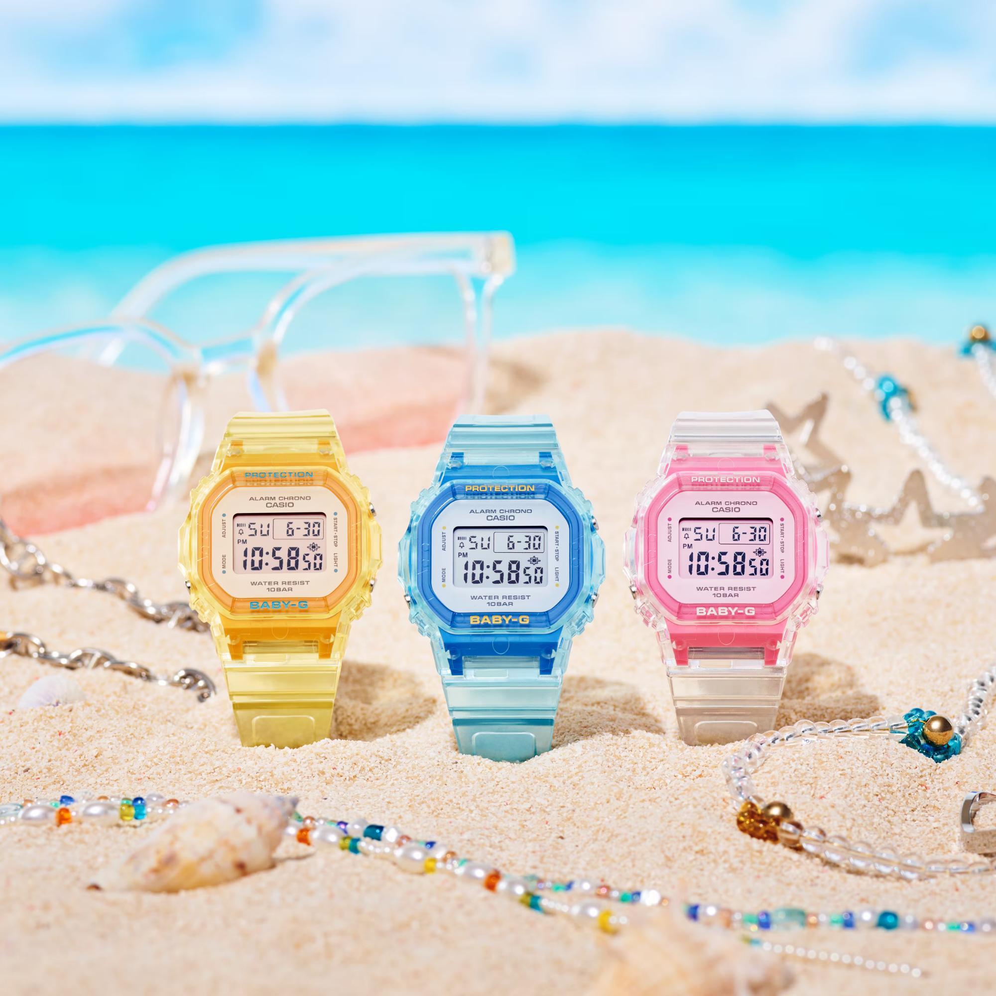 Casio G-Shock Baby-G Summer Jelly Watch Yellow Digital Resin Strap BGD-565SJ-9ER