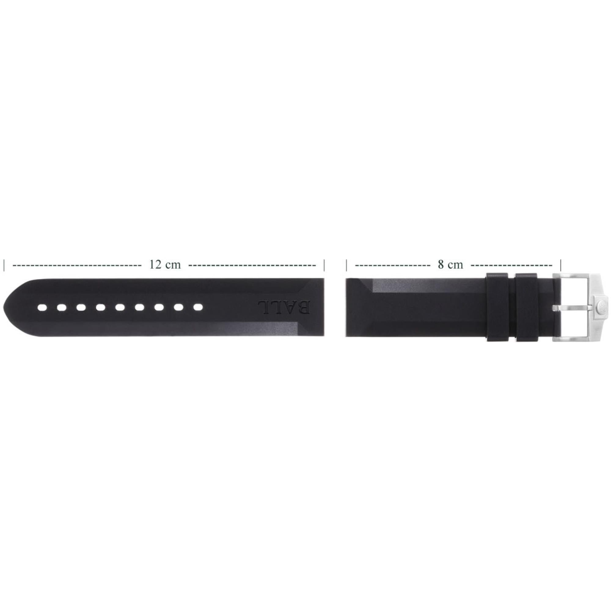 BALL Genuine 22mm Leather/Rubber Strap Men’s Watch Band BRMPBB22N2092
