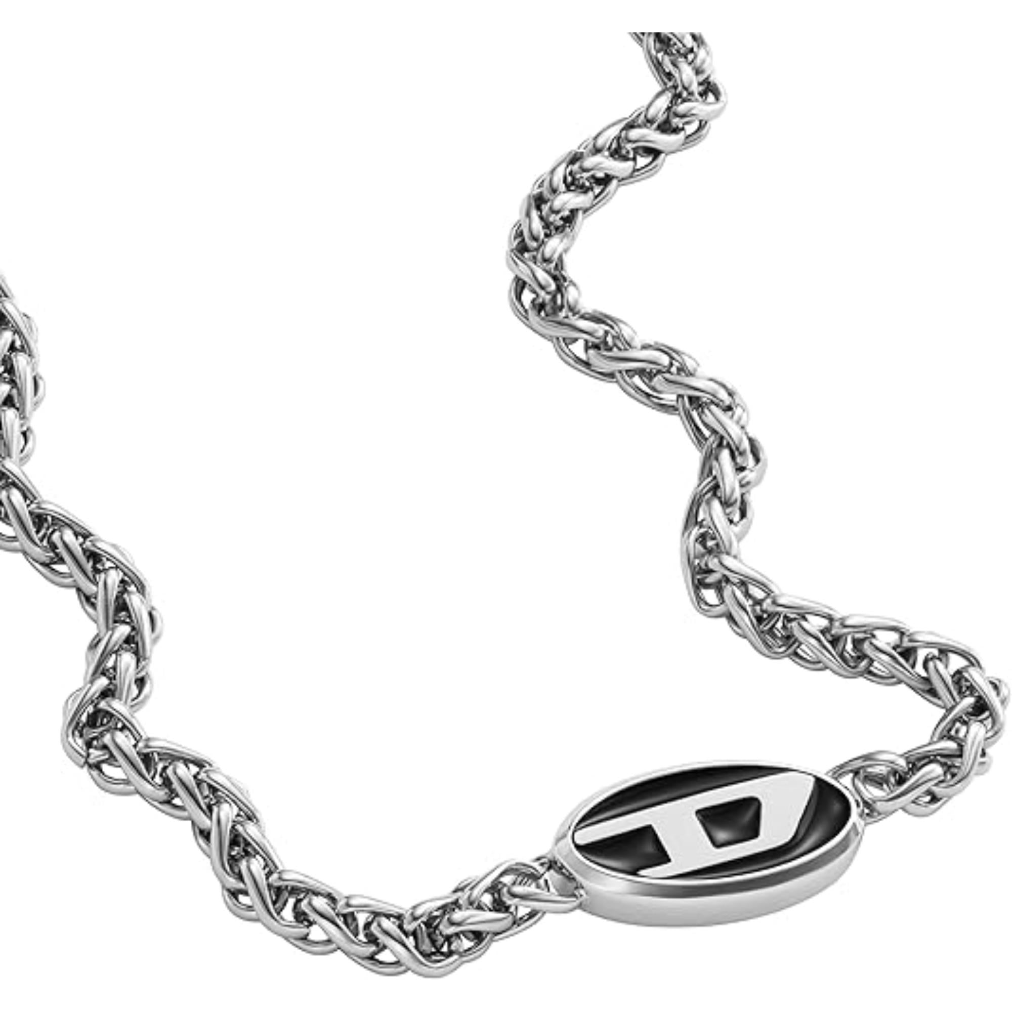 Diesel Stainless Steel Chain Unisex Necklace DX1470040