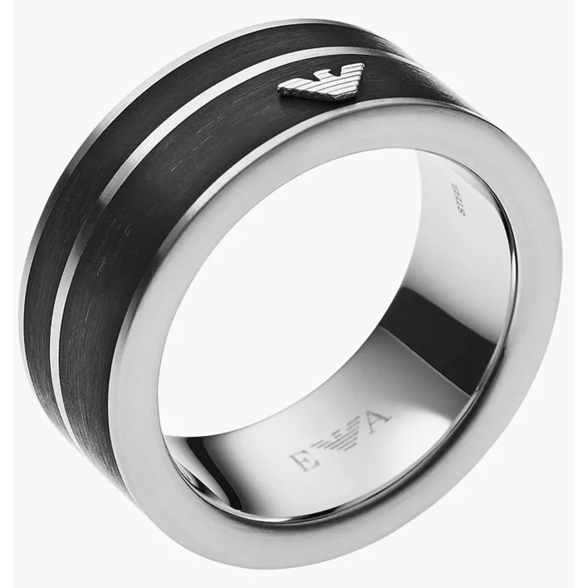 Emporio Armani Men’s Stainless Steel Ring EGS2032040-10