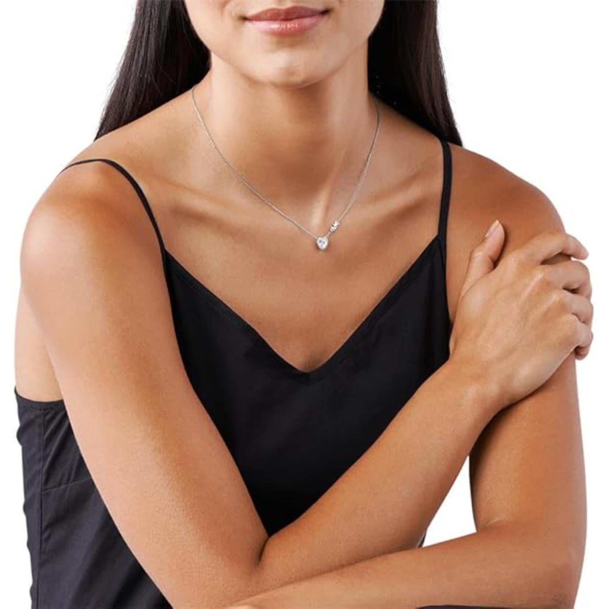 Michael Kors Sterling Silver Heart Pendant Women's Necklace MKC1520AN040