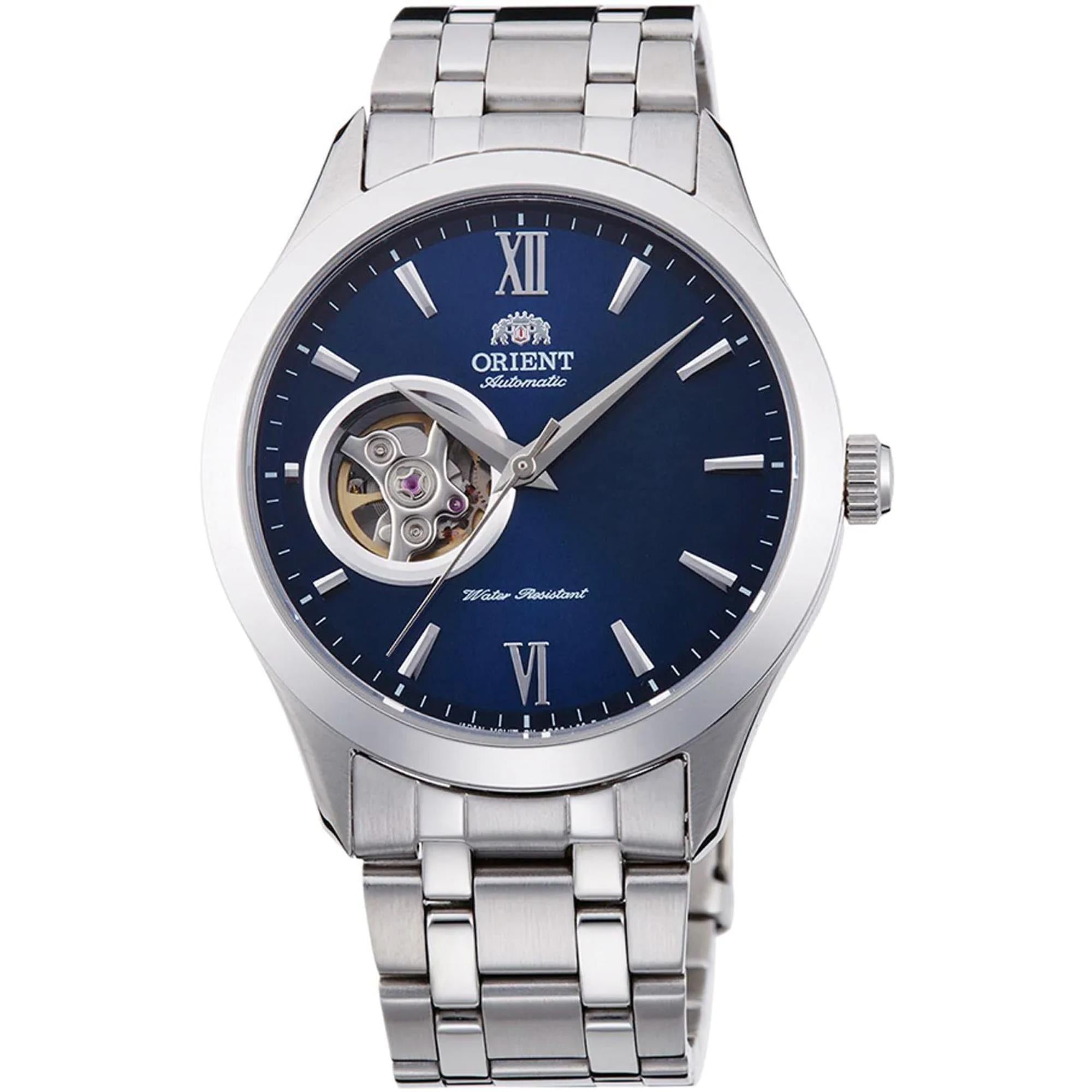 Orient Golden Eye II Contemporary Open Heart Blue Dial Men's Watch TAG03001D0