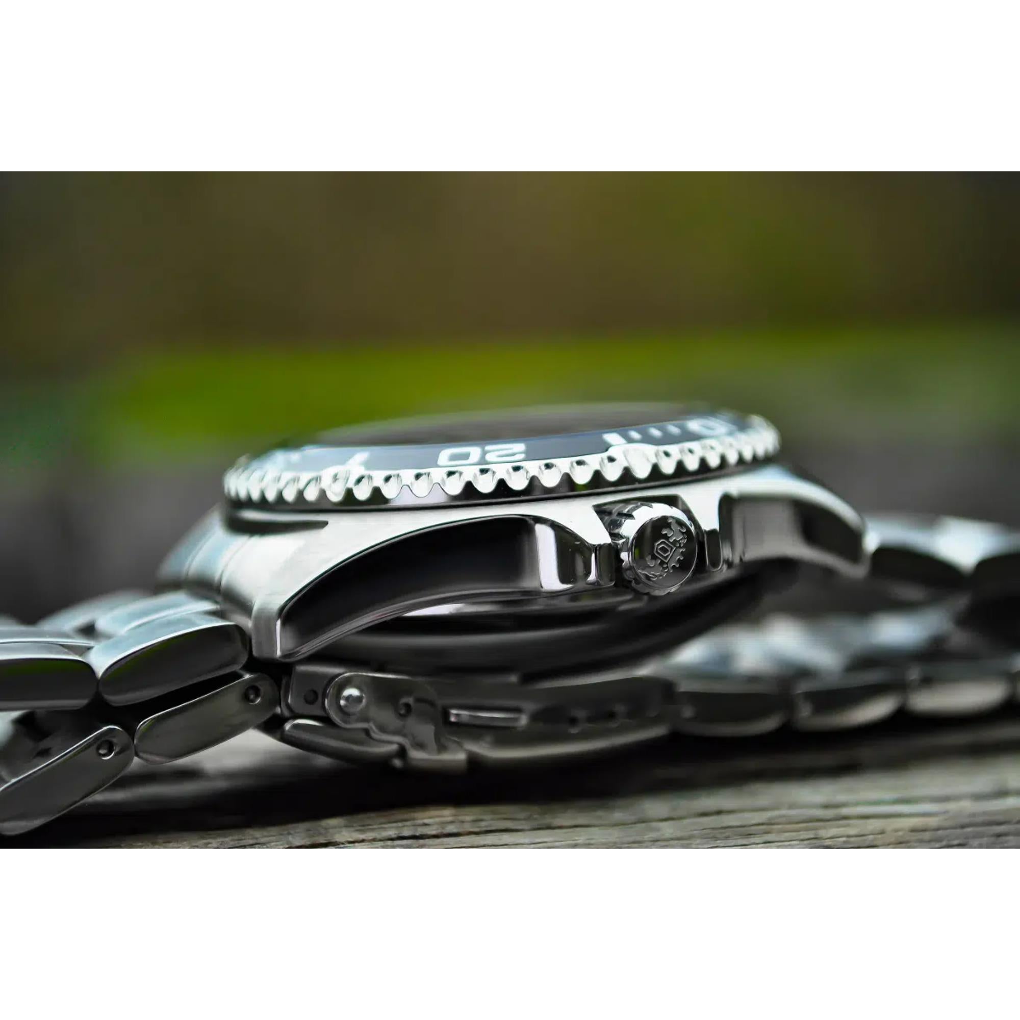 Orient Mako Ray II Automatic Black Dial Steel Strap Men's Dive Watch TAA02004B9