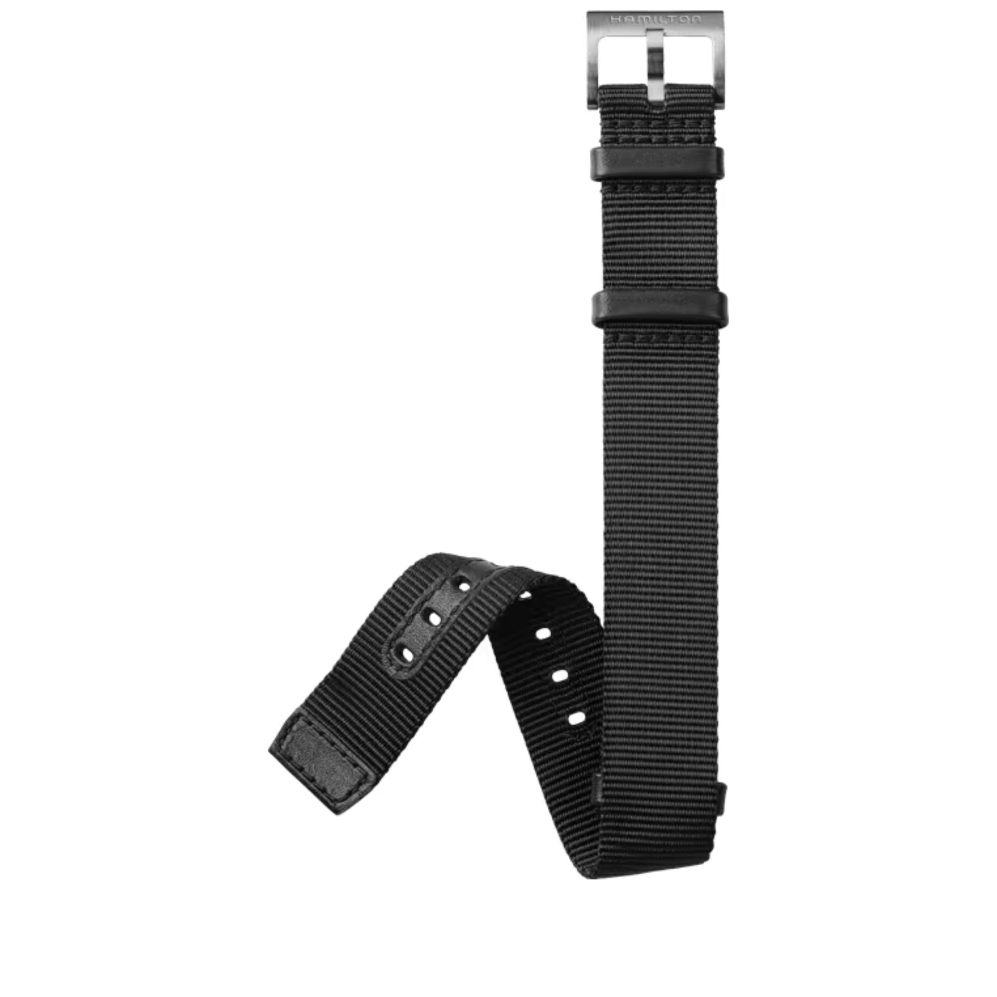 Hamilton Khaki Field Black Textile Strap Standard H600682104