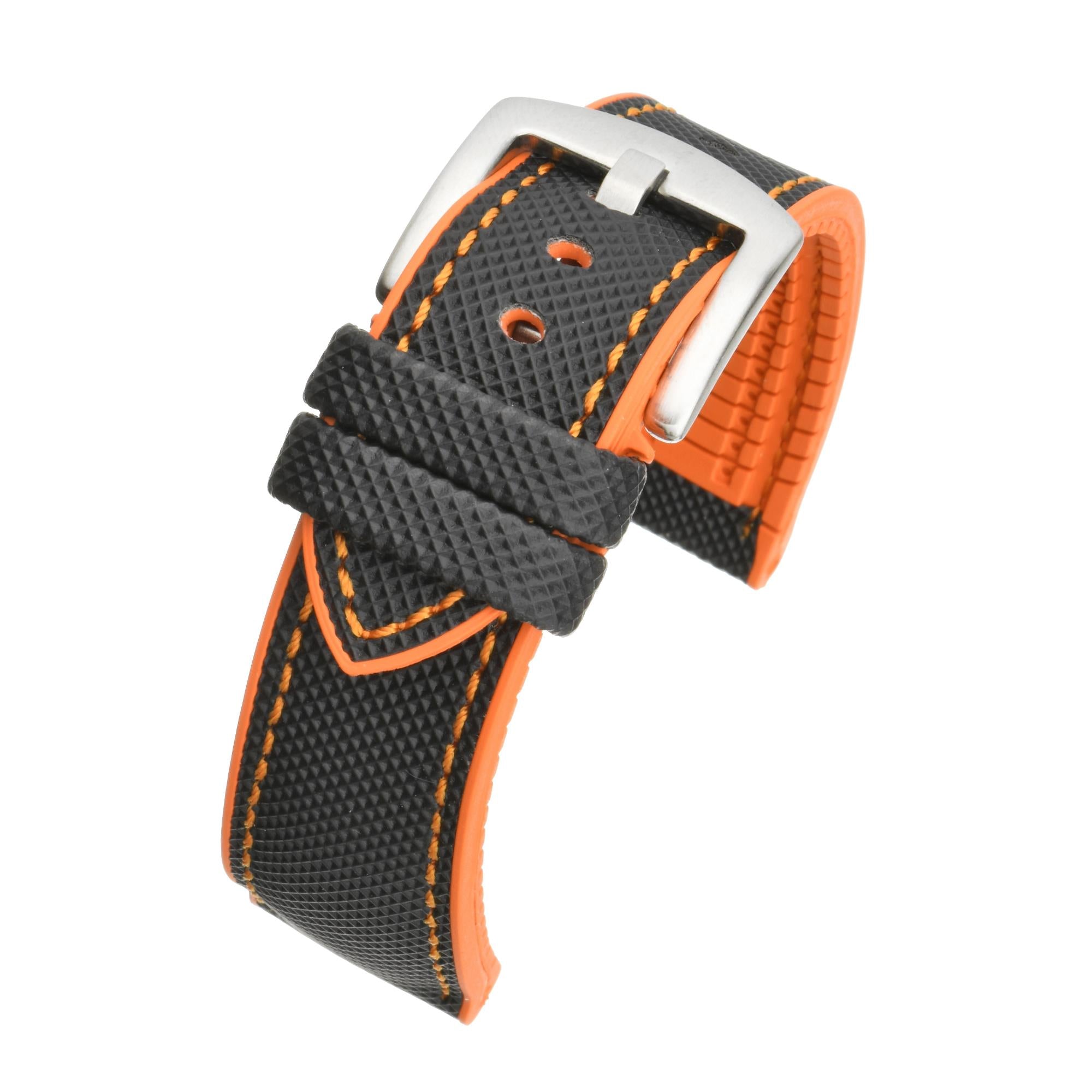 LBS Black/Orange Prem With Proof Hybrid Men's Watch Strap WS251/20