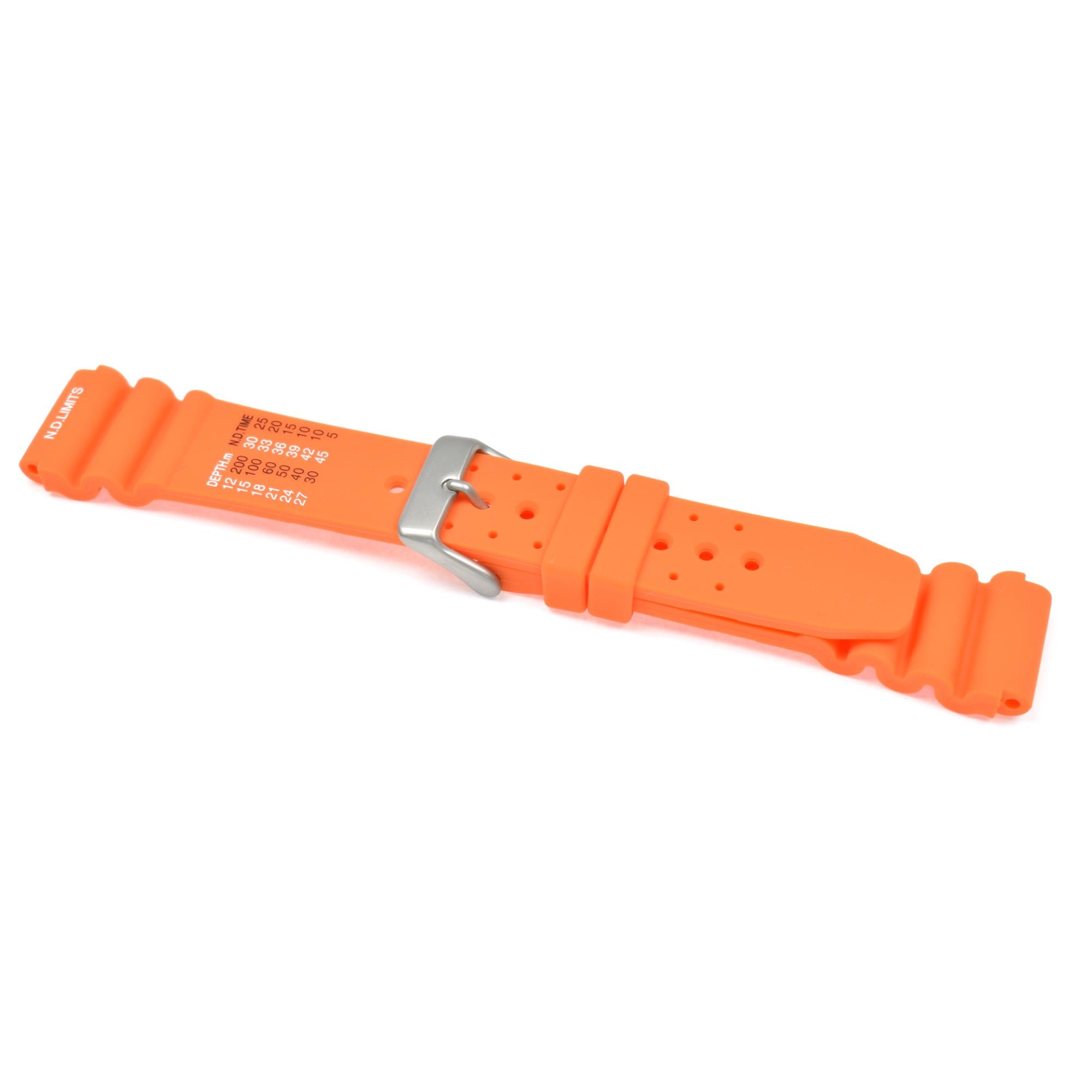 LBS Orange Polyurethane ND Limits Men's Watch Strap 8513/22